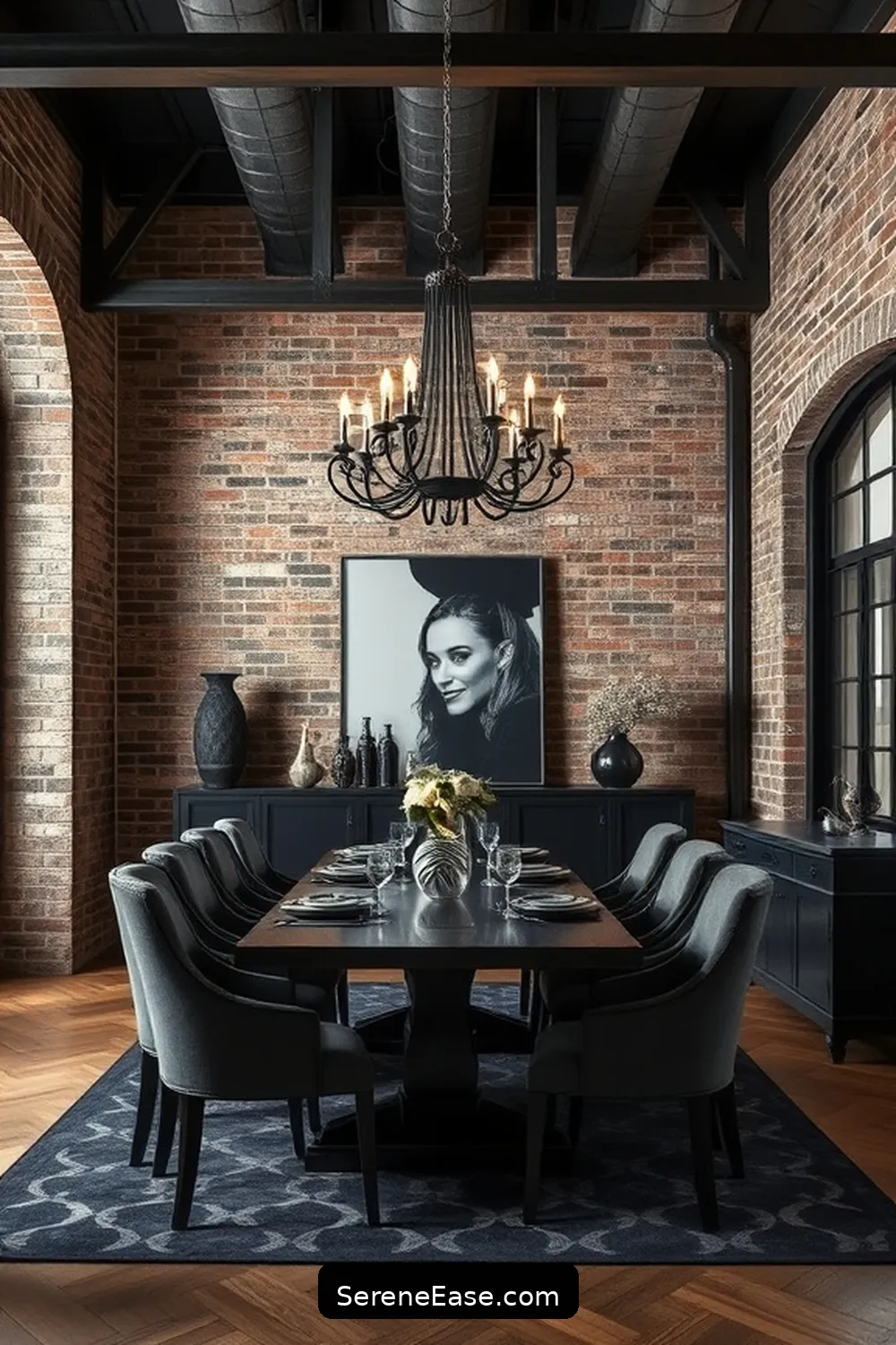 22 Ideas for Monochromatic Dining Room Industrial Style 22 Highlight Architectural Features for 22 Ideas for Monochromatic Dining Room Industrial Style