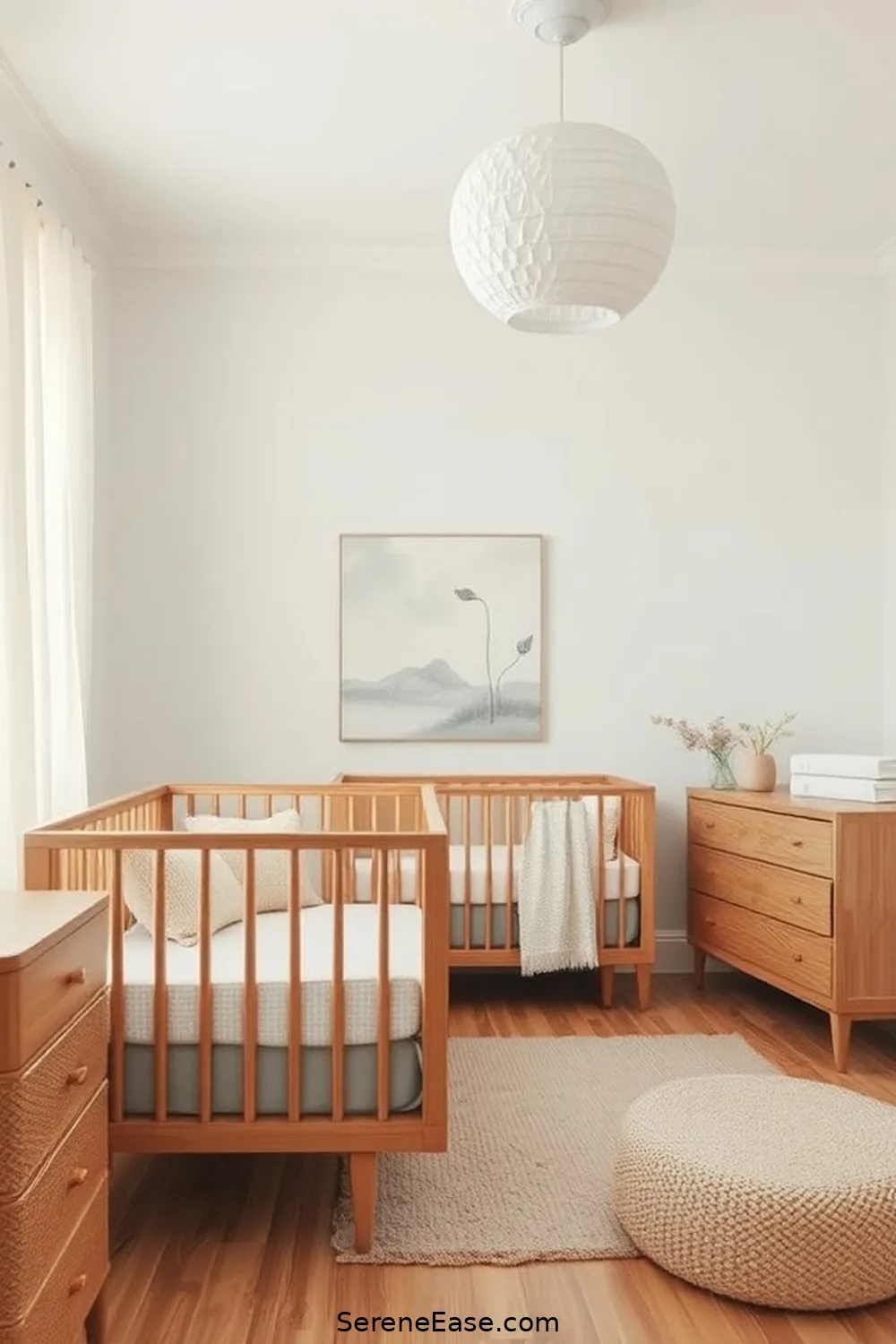 22 Inspiring Ideas for a Neutral Tones Nursery in Minimalist Style 4 Natural Wood Furniture for 22 Inspiring Ideas for a Neutral Tones Nursery in Minimalist Style