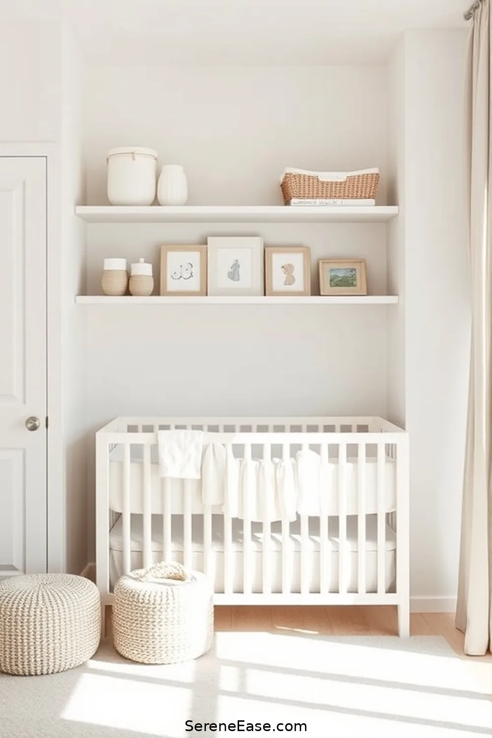 22 Inspiring Ideas for a Neutral Tones Nursery in Minimalist Style 6 Simple Storage Solutions for 22 Inspiring Ideas for a Neutral Tones Nursery in Minimalist Style