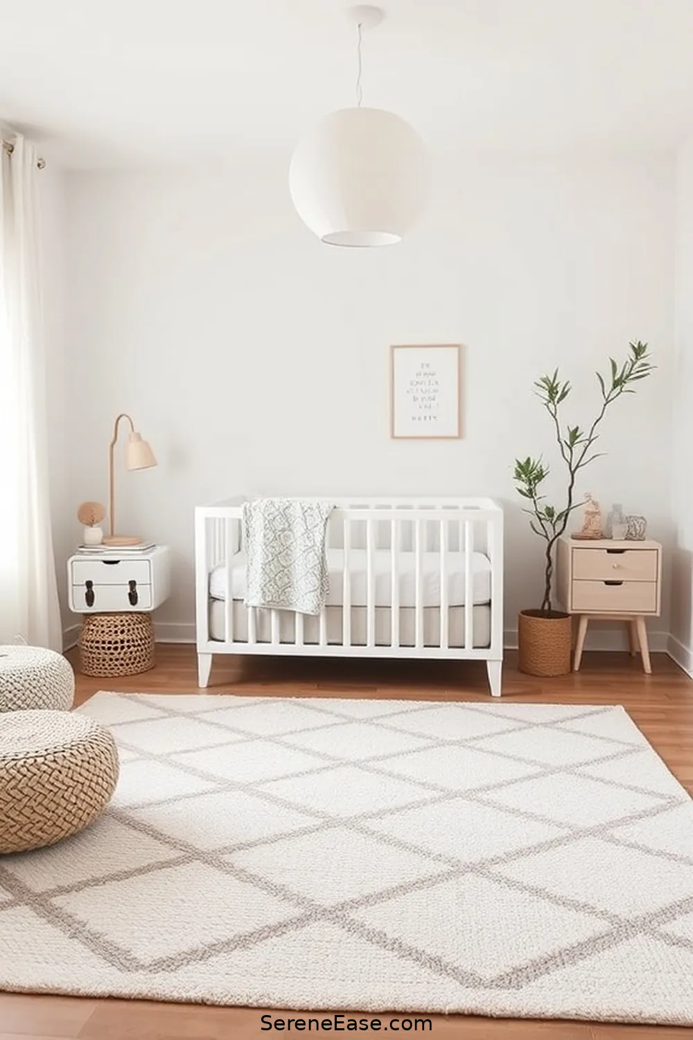 22 Inspiring Ideas for a Neutral Tones Nursery in Minimalist Style 17 Statement Rugs for 22 Inspiring Ideas for a Neutral Tones Nursery in Minimalist Style