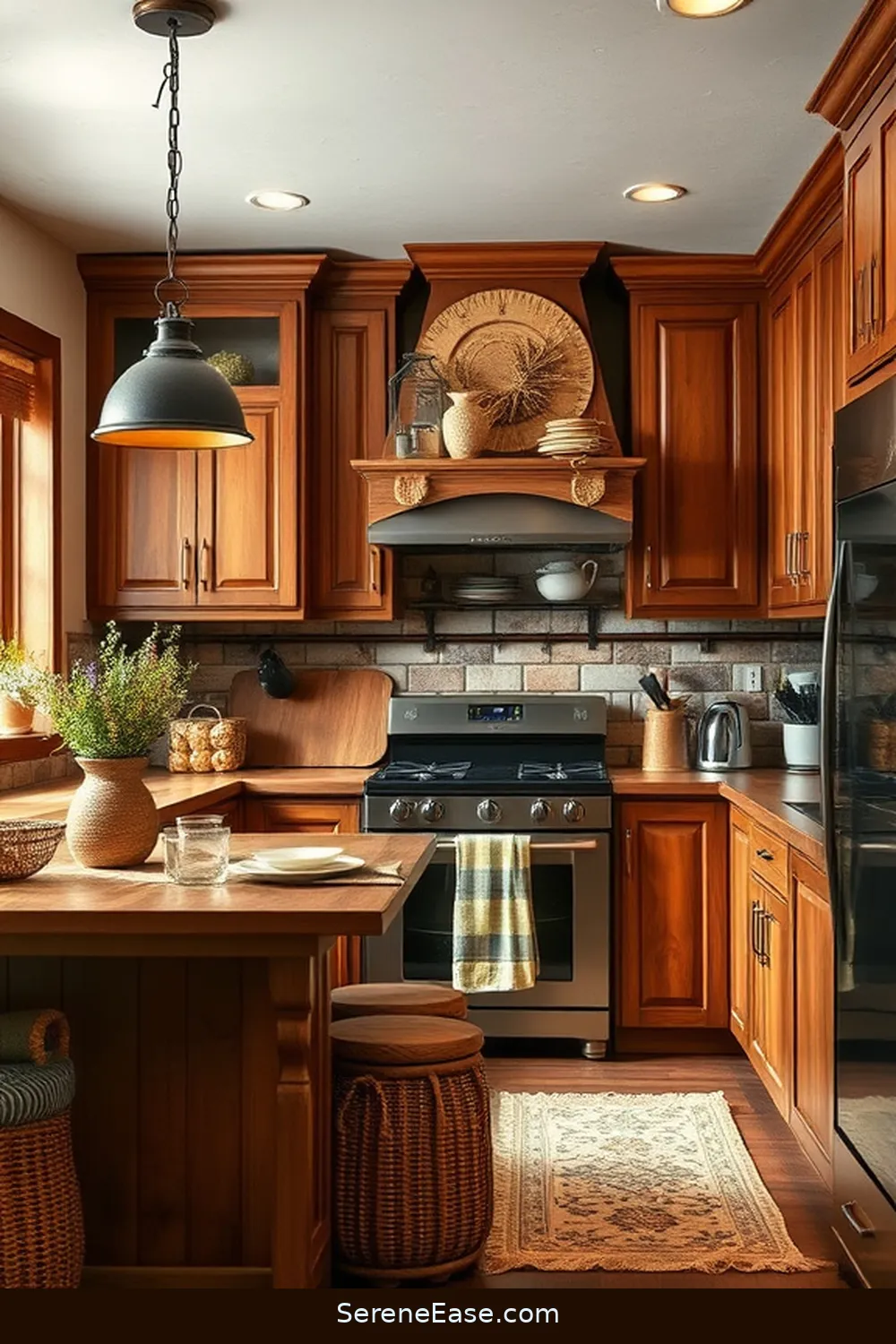 22 Monochromatic Kitchen Ideas in Rustic Style 15 Cozy Cinnamon Brown for 22 Monochromatic Kitchen Ideas in Rustic Style