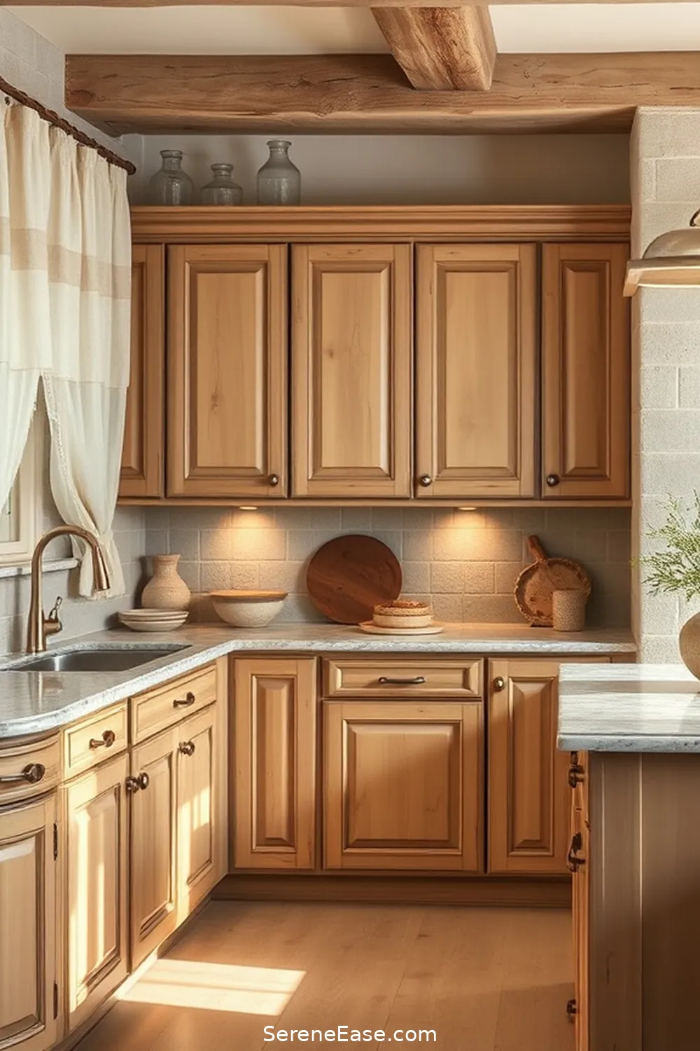22 Monochromatic Kitchen Ideas in Rustic Style 4 Creamy Beige Comfort for 22 Monochromatic Kitchen Ideas in Rustic Style