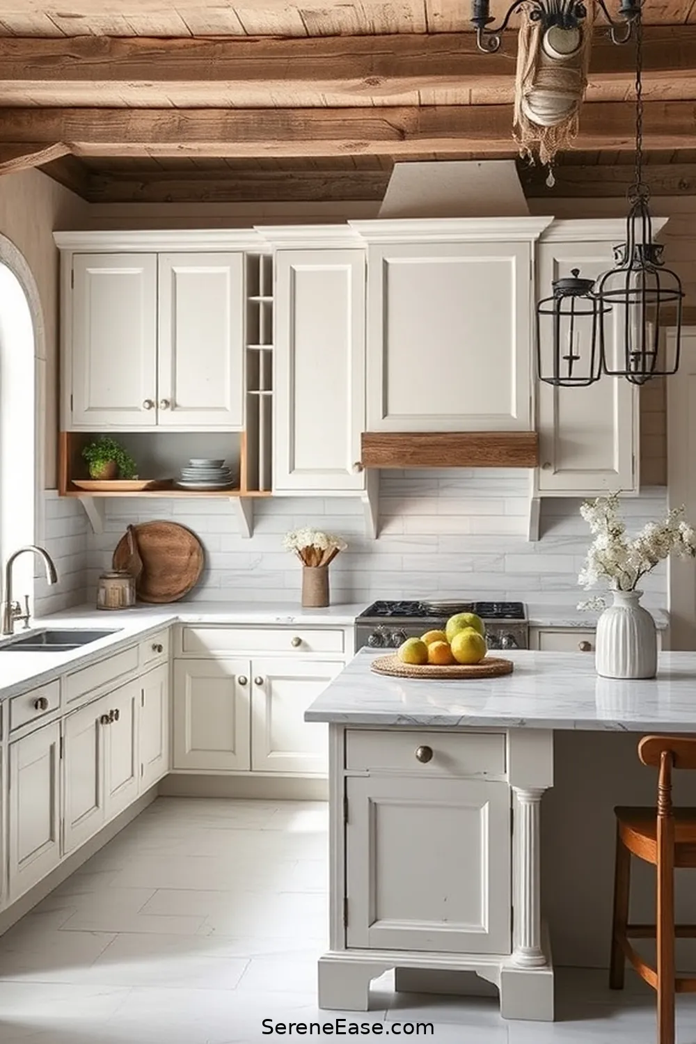 22 Monochromatic Kitchen Ideas in Rustic Style 2 Soft White Elegance for 22 Monochromatic Kitchen Ideas in Rustic Style