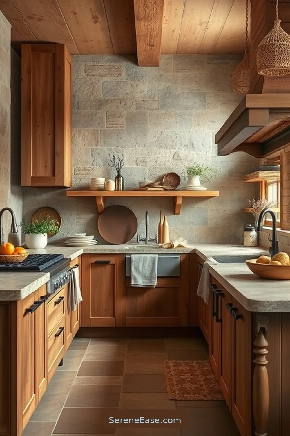 22 Monochromatic Kitchen Ideas in Rustic Style 21 Warm Sand Tones for 22 Monochromatic Kitchen Ideas in Rustic Style