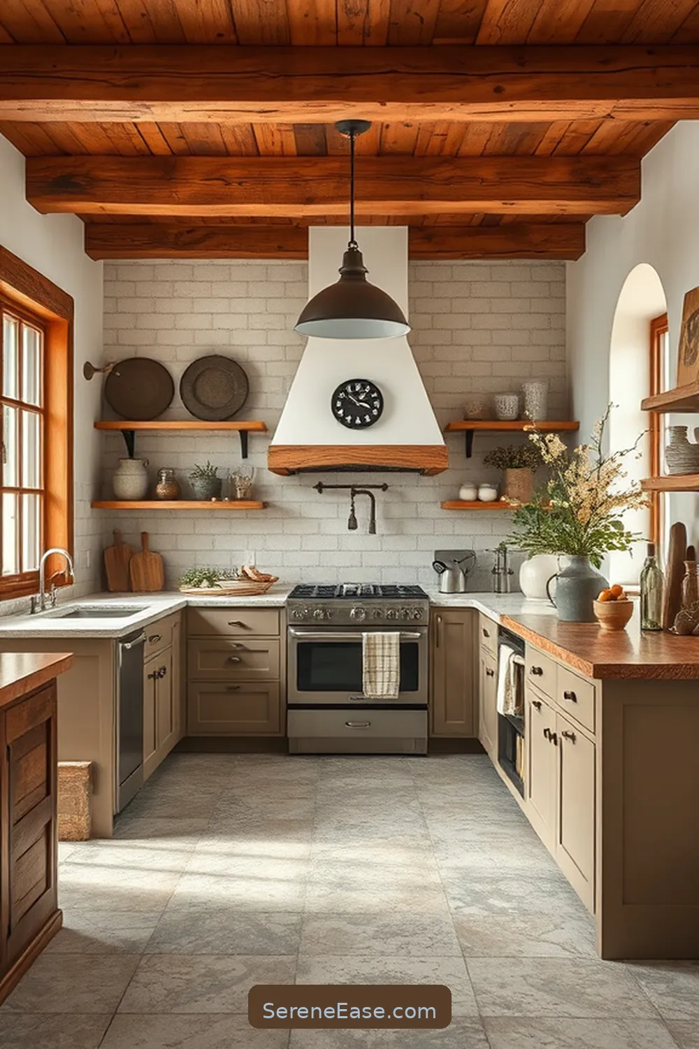 22 Monochromatic Kitchen Ideas in Rustic Style 11 Warm Taupe Charm for 22 Monochromatic Kitchen Ideas in Rustic Style