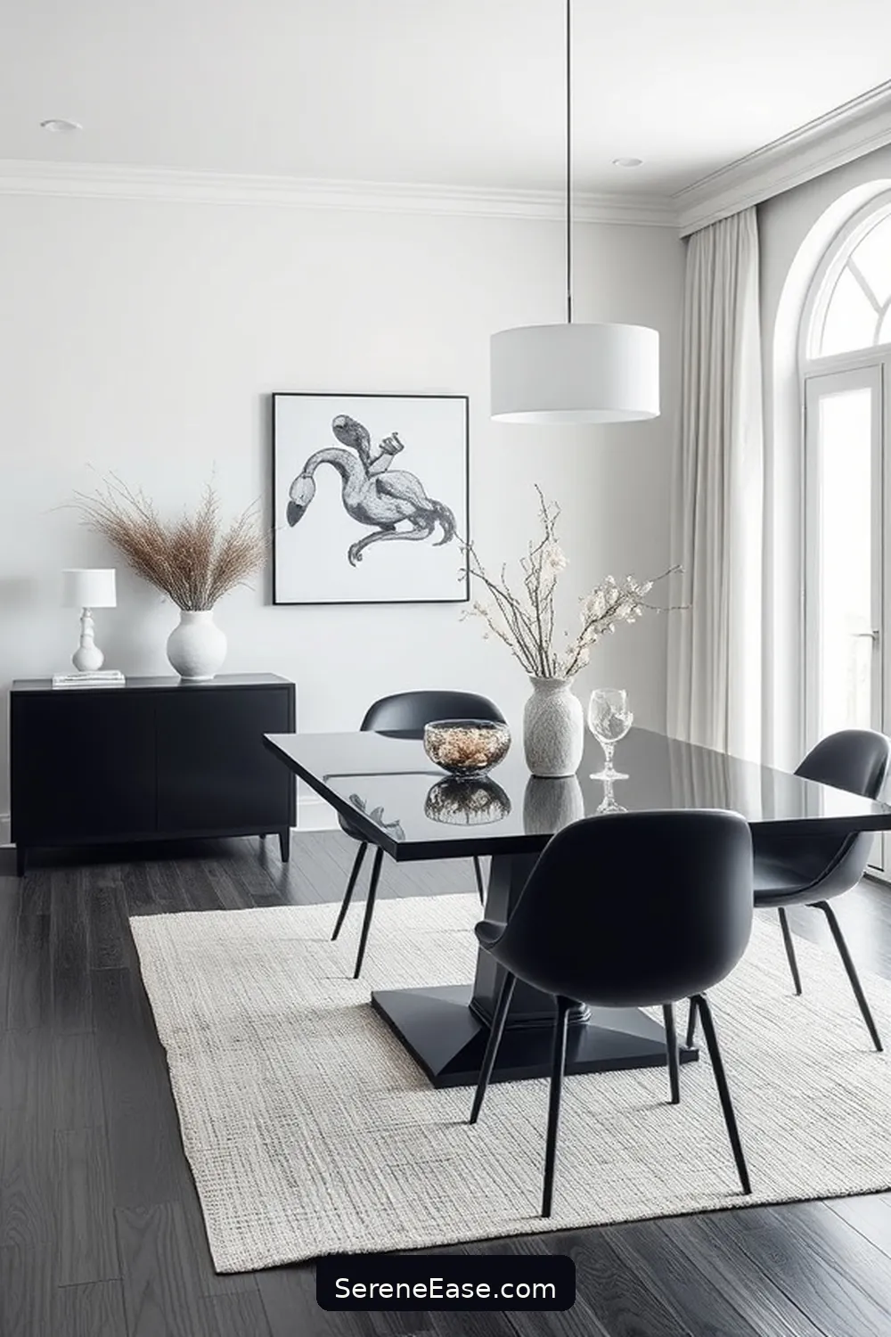 22 Stunning Black and White Coastal Style Dining Room Ideas 16 Minimalist Coastal Decor Elements for 22 Stunning Black and White Coastal Style Dining Room Ideas