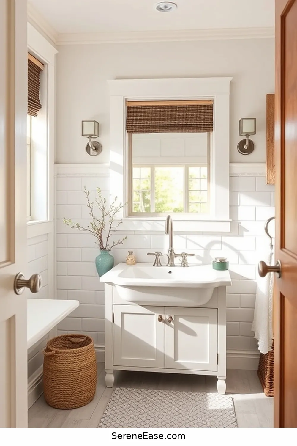 22 Stunning Metallic Accents to Elevate Your Modern Farmhouse Bathroom Style 3 Brushed Nickel Cabinet Hardware for 22 Stunning Metallic Accents to Elevate Your Modern Farmhouse Bathroom Style