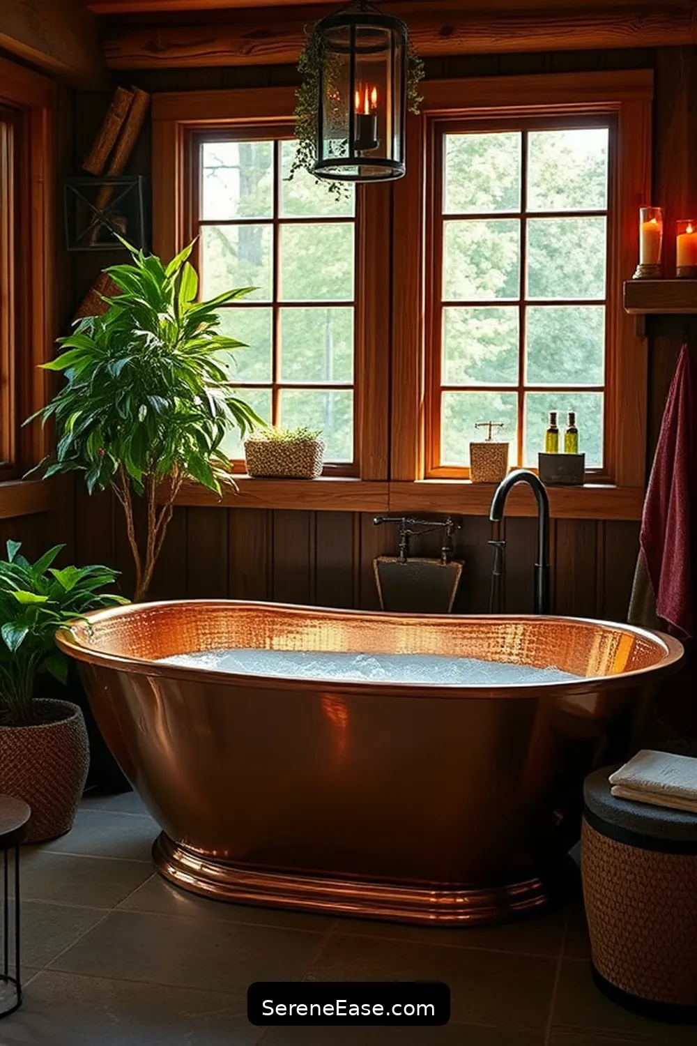 22 Stunning Metallic Accents to Elevate Your Modern Farmhouse Bathroom Style 6 Copper Bathtubs for 22 Stunning Metallic Accents to Elevate Your Modern Farmhouse Bathroom Style