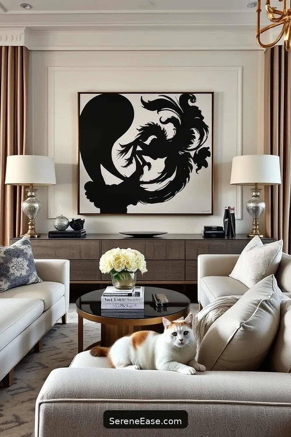 22 Tips for a Monochromatic Minimalist Living Room Style 8 Create a Focal Point for 22 Tips for a Monochromatic Minimalist Living Room Style
