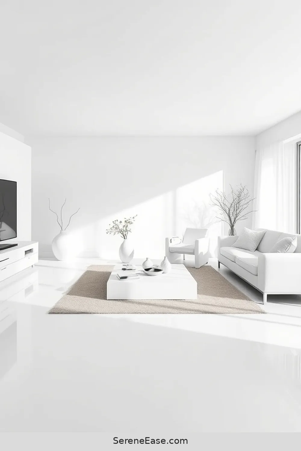 22 Tips for a Monochromatic Minimalist Living Room Style 14 Maintain a Clean Surface for 22 Tips for a Monochromatic Minimalist Living Room Style