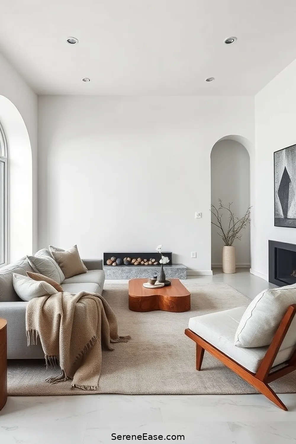 22 Tips for a Monochromatic Minimalist Living Room Style 4 Use Texture to Add Depth for 22 Tips for a Monochromatic Minimalist Living Room Style
