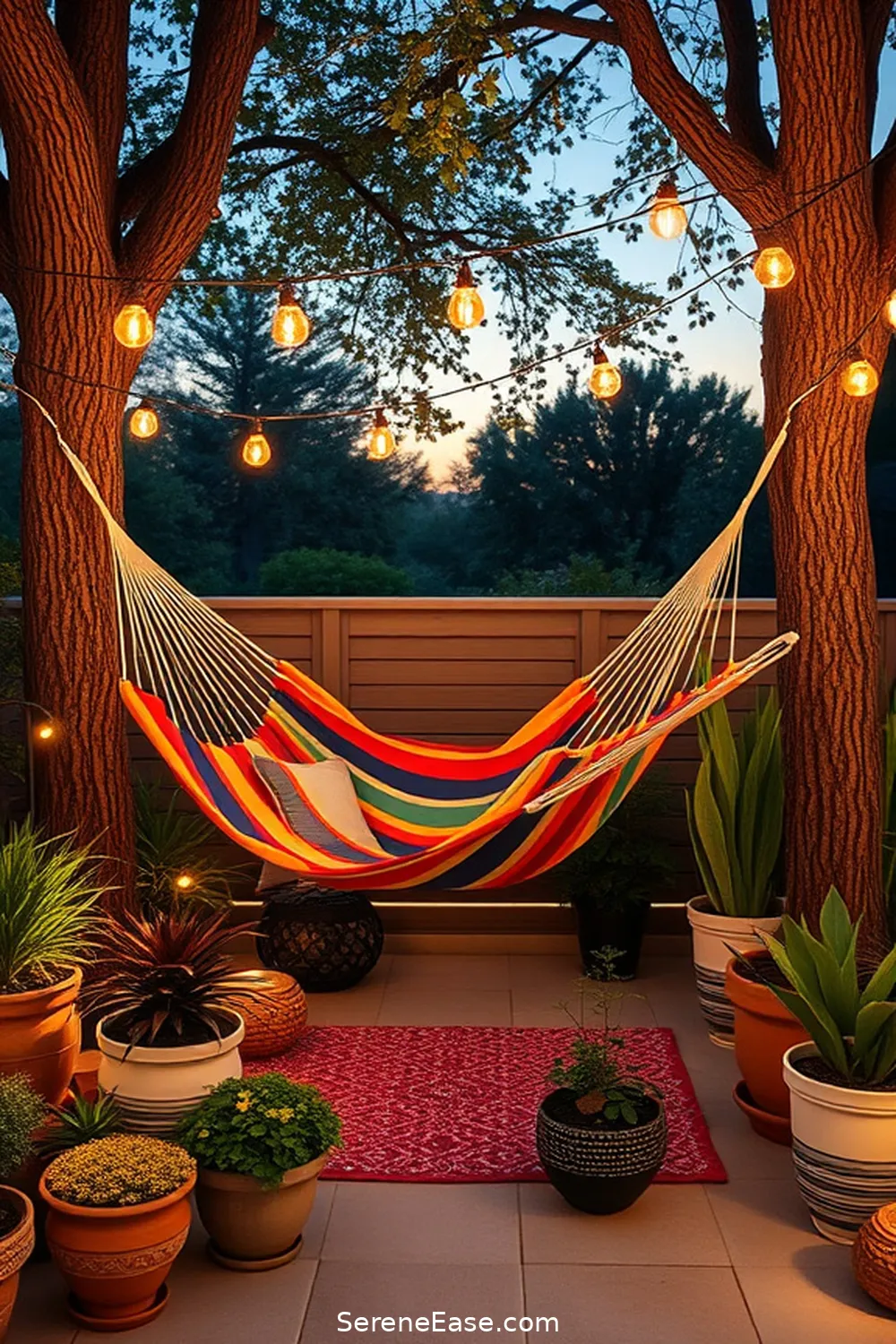 22 Ways to Achieve Bold Bright Scandinavian Style for Your Outdoor Patio 22 Add a Hammock for Relaxation for 22 Ways to Achieve Bold Bright Scandinavian Style for Your Outdoor Patio