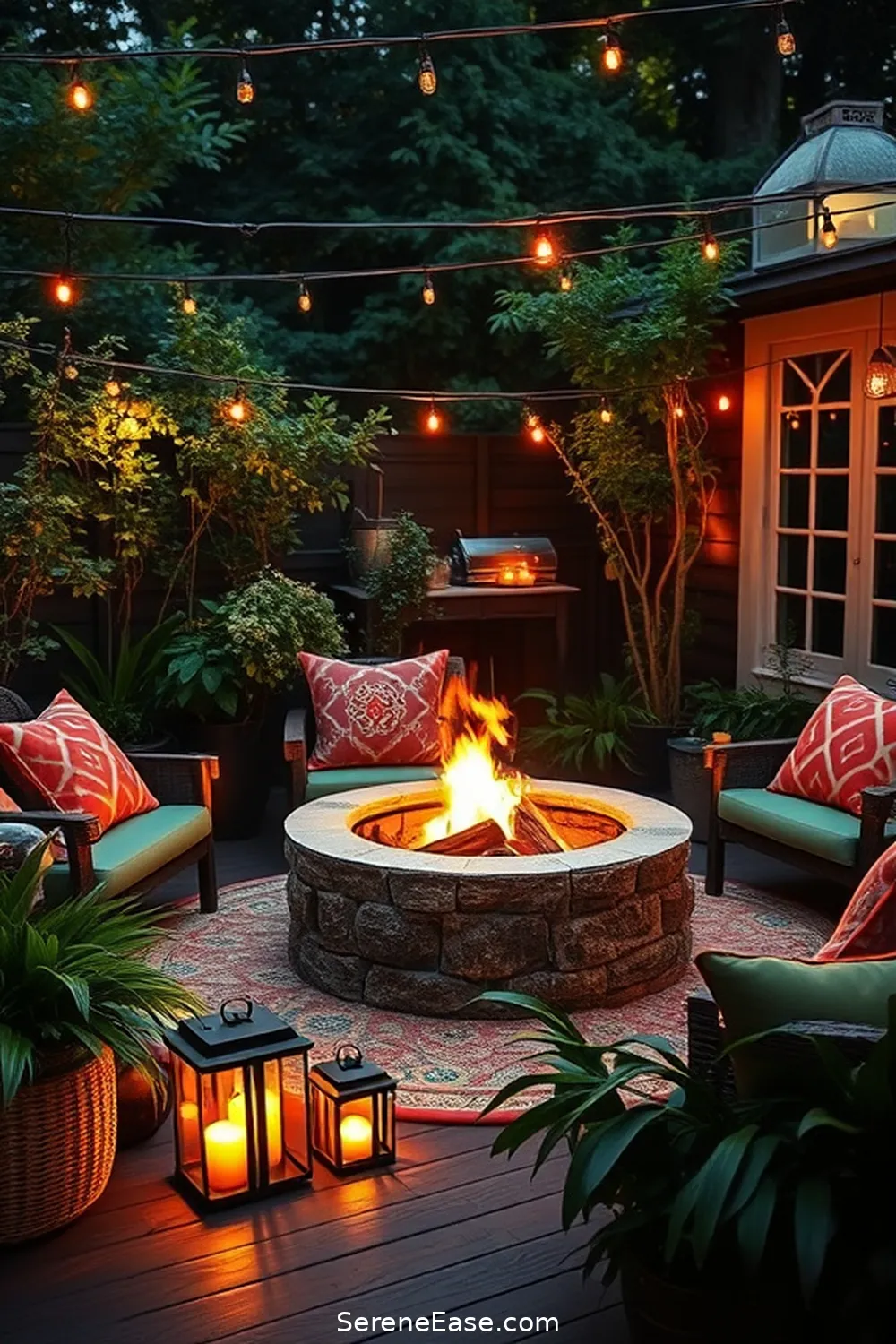 22 Ways to Achieve Bold Bright Scandinavian Style for Your Outdoor Patio 7 Create a Cozy Fire Pit Area for 22 Ways to Achieve Bold Bright Scandinavian Style for Your Outdoor Patio
