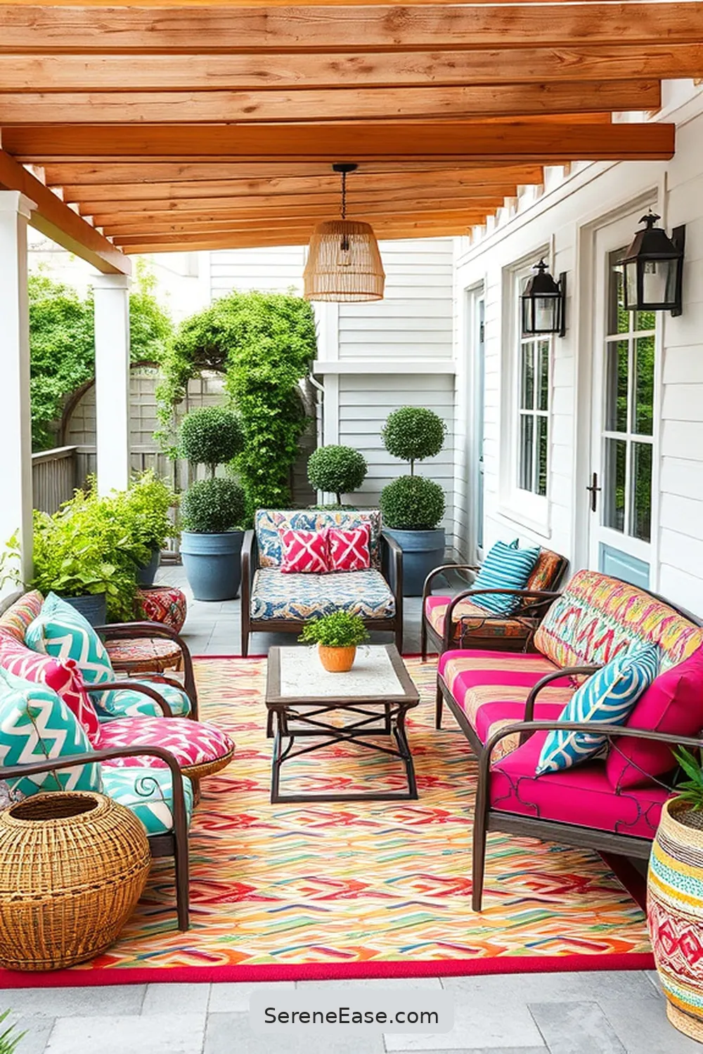 22 Ways to Achieve Bold Bright Scandinavian Style for Your Outdoor Patio 16 Mix and Match Seating Options for 22 Ways to Achieve Bold Bright Scandinavian Style for Your Outdoor Patio
