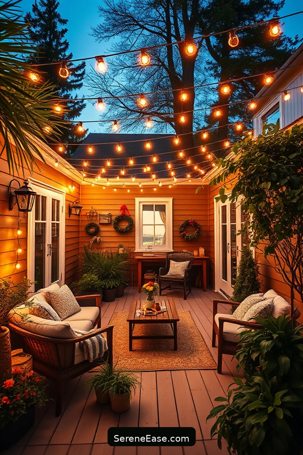 22 Ways to Achieve Bold Bright Scandinavian Style for Your Outdoor Patio 9 Utilize String Lights for Ambiance for 22 Ways to Achieve Bold Bright Scandinavian Style for Your Outdoor Patio