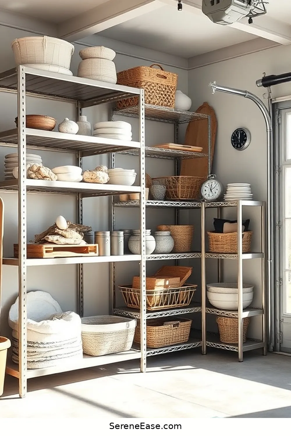 22 Ways to Add Metallic Accents to Your Coastal Style Garage 7 Accented Shelving Units for 22 Ways to Add Metallic Accents to Your Coastal Style Garage