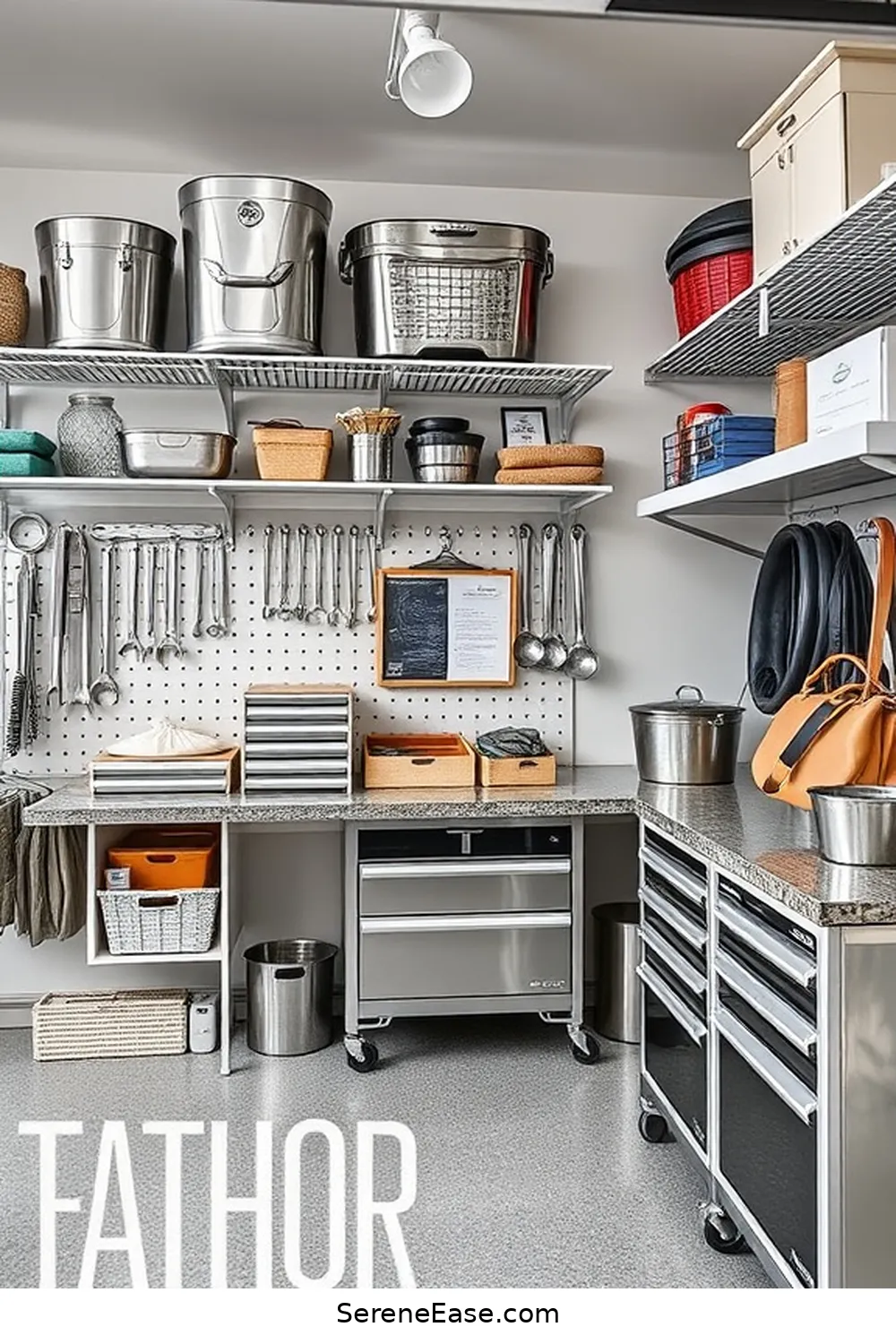 22 Ways to Add Metallic Accents to Your Coastal Style Garage 9 Glamorous Tool Organization for 22 Ways to Add Metallic Accents to Your Coastal Style Garage