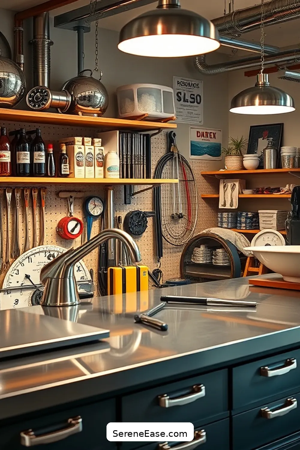 22 Ways to Add Metallic Accents to Your Coastal Style Garage 22 Incorporate Metallic Accents in Garage Workstations for 22 Ways to Add Metallic Accents to Your Coastal Style Garage