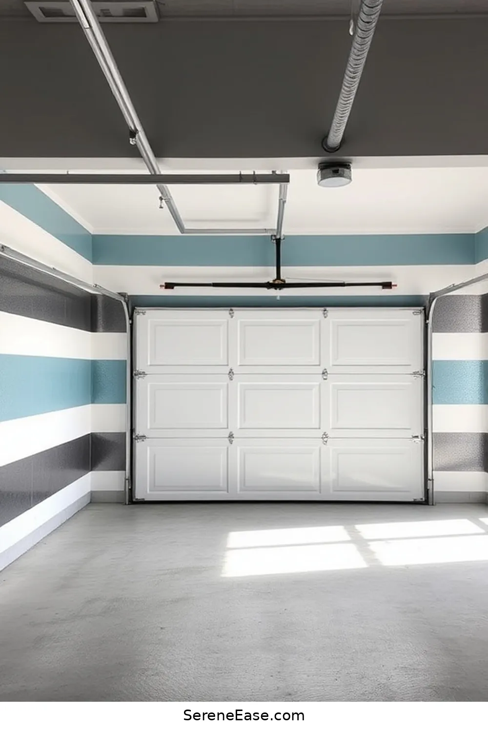 22 Ways to Add Metallic Accents to Your Coastal Style Garage 10 Metallic Stripes or Patterns on Walls for 22 Ways to Add Metallic Accents to Your Coastal Style Garage
