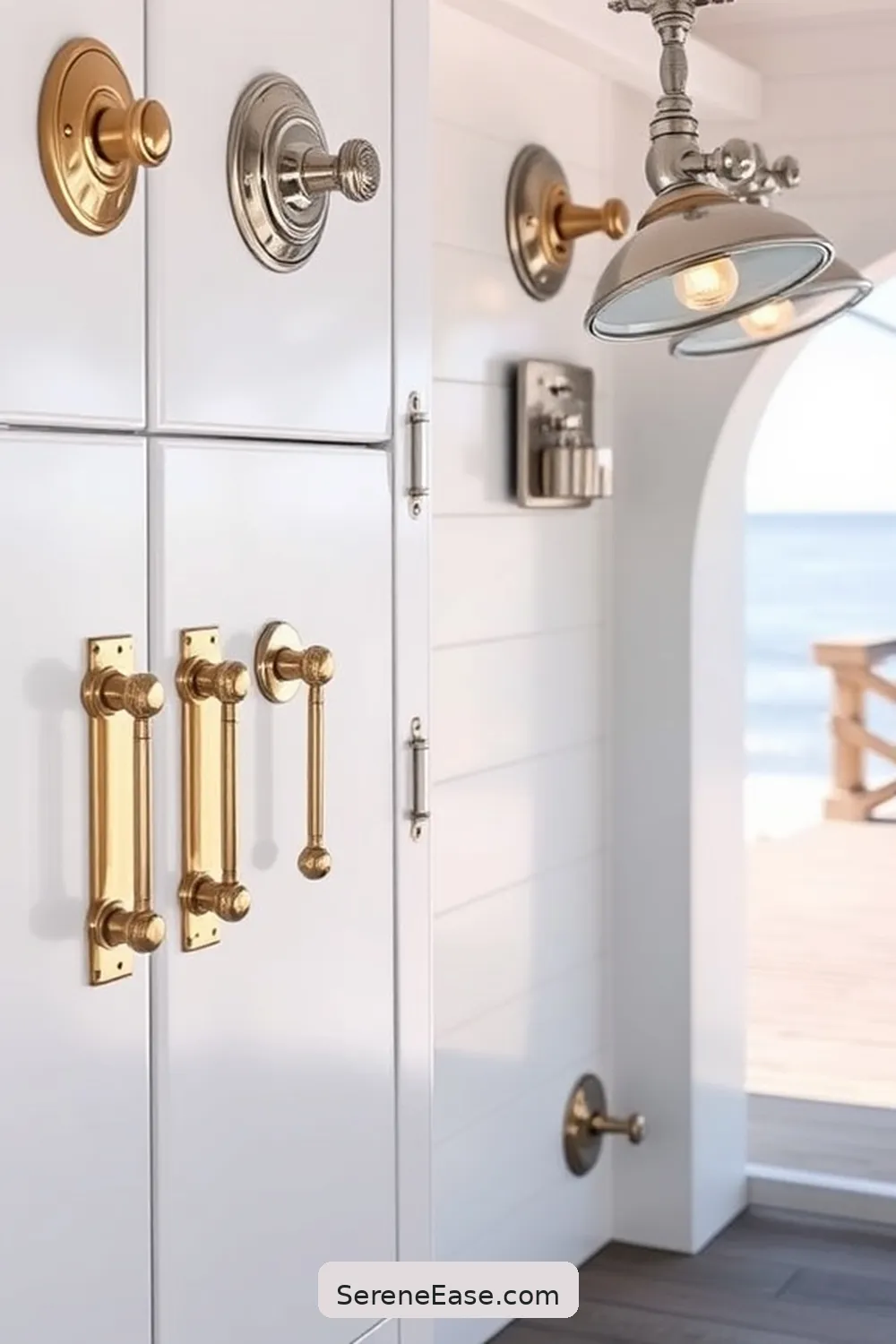 22 Ways to Add Metallic Accents to Your Coastal Style Garage 4 Shiny Hardware and Fixtures for 22 Ways to Add Metallic Accents to Your Coastal Style Garage