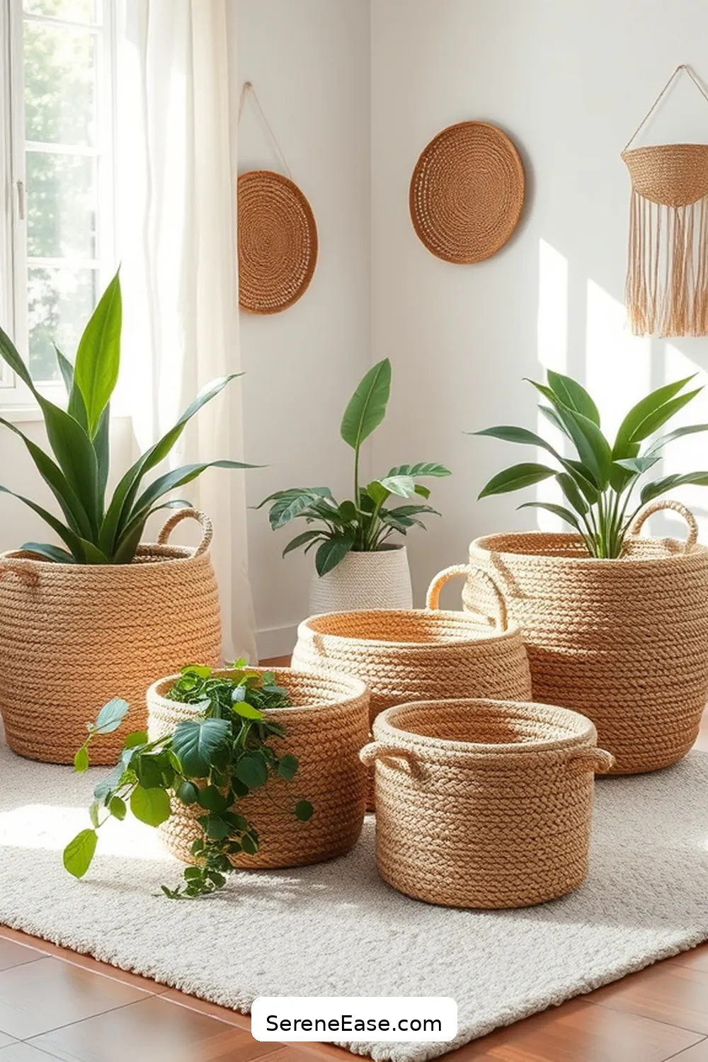 22 Ways to Create a Monochromatic Bohemian Style Nursery 14 Incorporate Woven Baskets for 22 Ways to Create a Monochromatic Bohemian Style Nursery