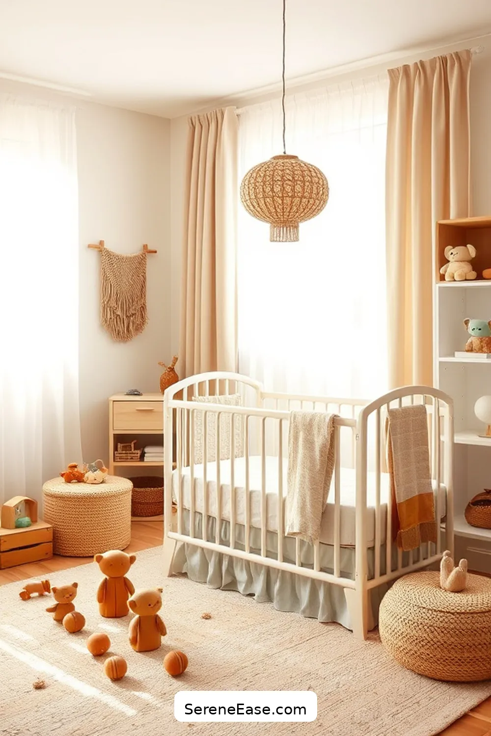 Choose Vintage or Upcycled Items for 22 Ways to Incorporate Earth Tones in Minimalist Nursery Style