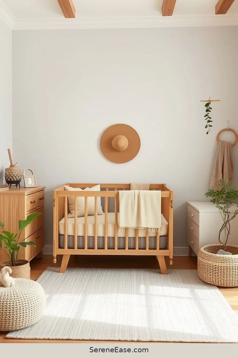 Opt for Natural Wood Furniture for 22 Ways to Incorporate Earth Tones in Minimalist Nursery Style