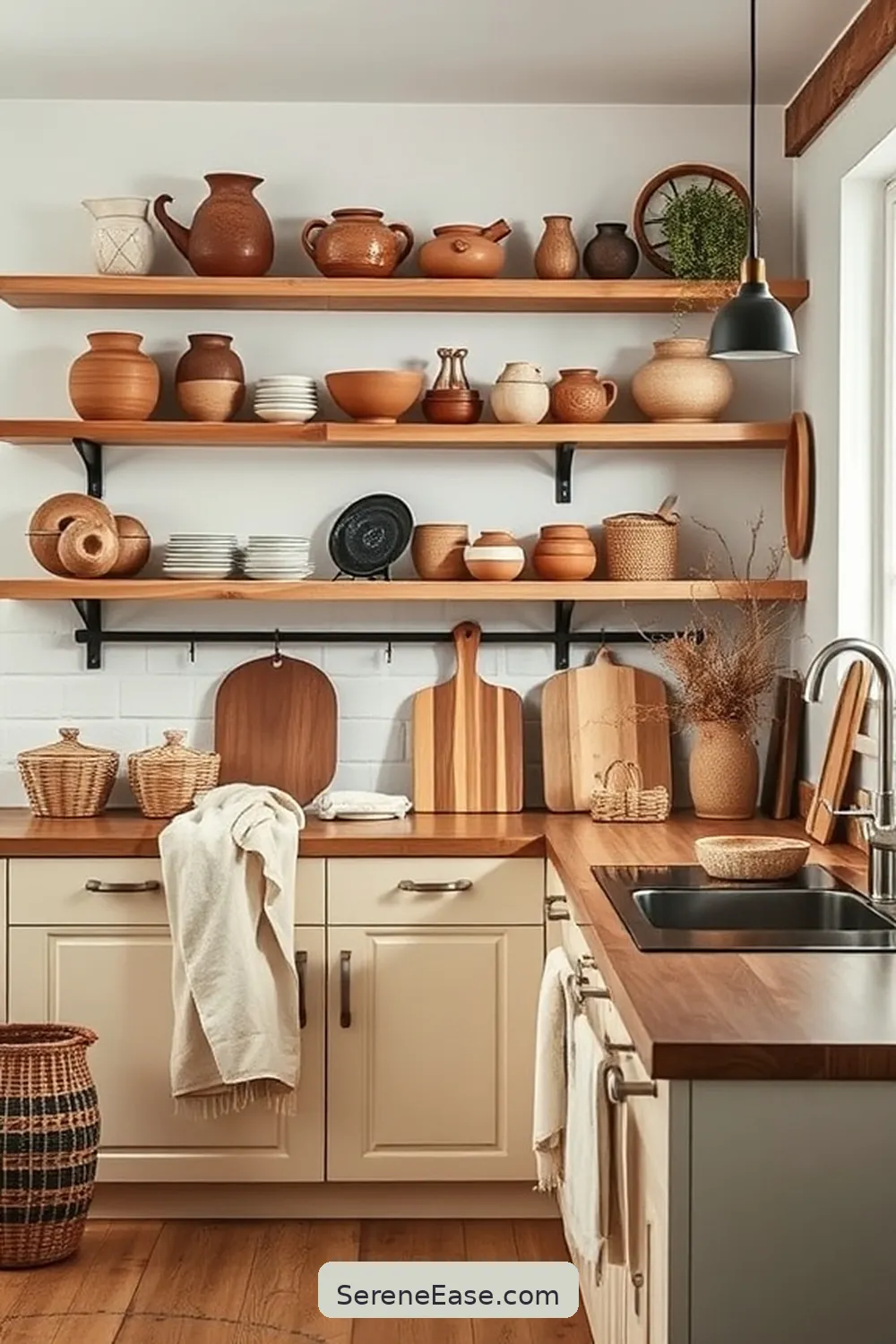 22 Ways to Incorporate Earth Tones in Scandinavian Style Kitchens 23 Showcase Handmade Pottery and Crafts for 22 Ways to Incorporate Earth Tones in Scandinavian Style Kitchens