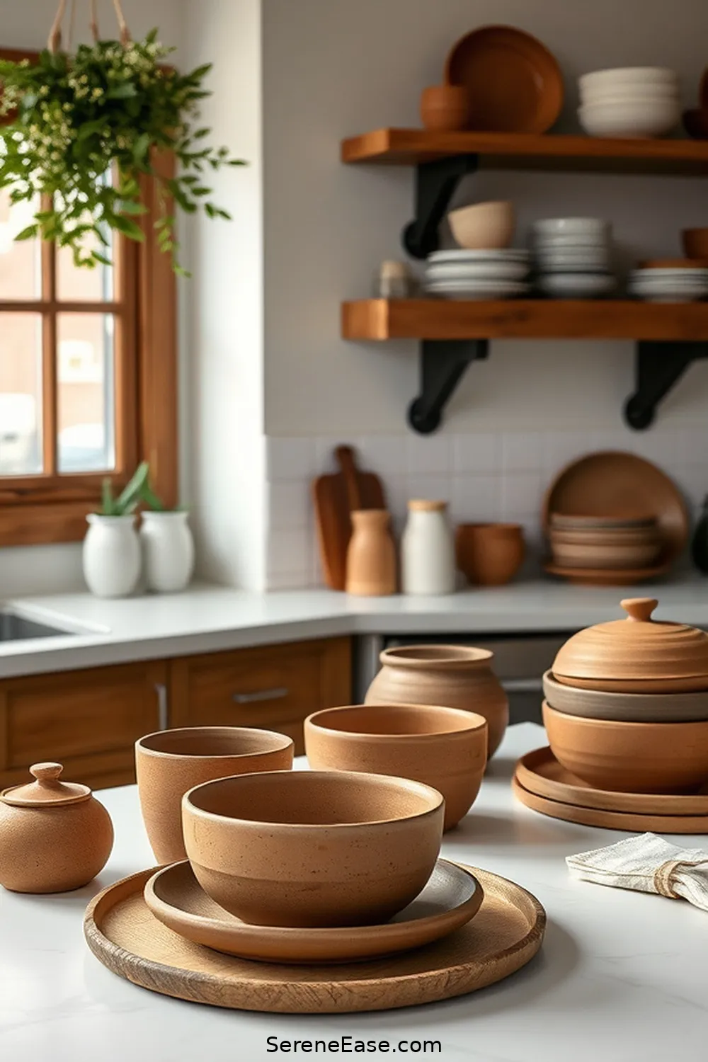 22 Ways to Incorporate Earth Tones in Scandinavian Style Kitchens 11 Use Clay and Ceramic Dishes for 22 Ways to Incorporate Earth Tones in Scandinavian Style Kitchens