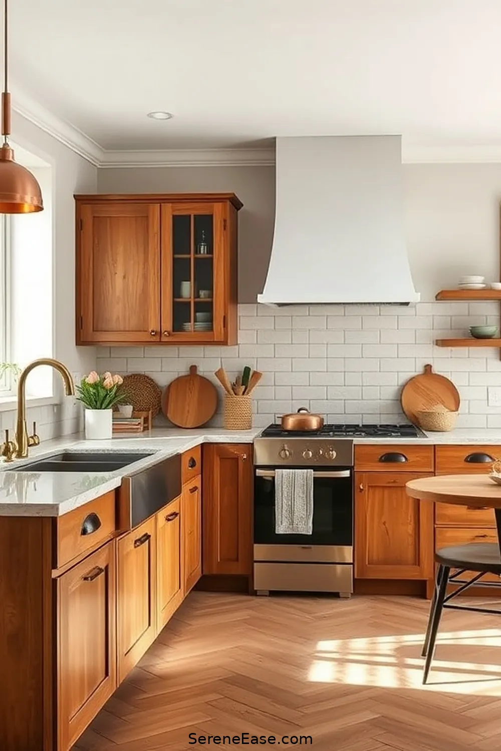 22 Ways to Incorporate Earth Tones in Scandinavian Style Kitchens 14 Use Warm Metals in Fixtures for 22 Ways to Incorporate Earth Tones in Scandinavian Style Kitchens
