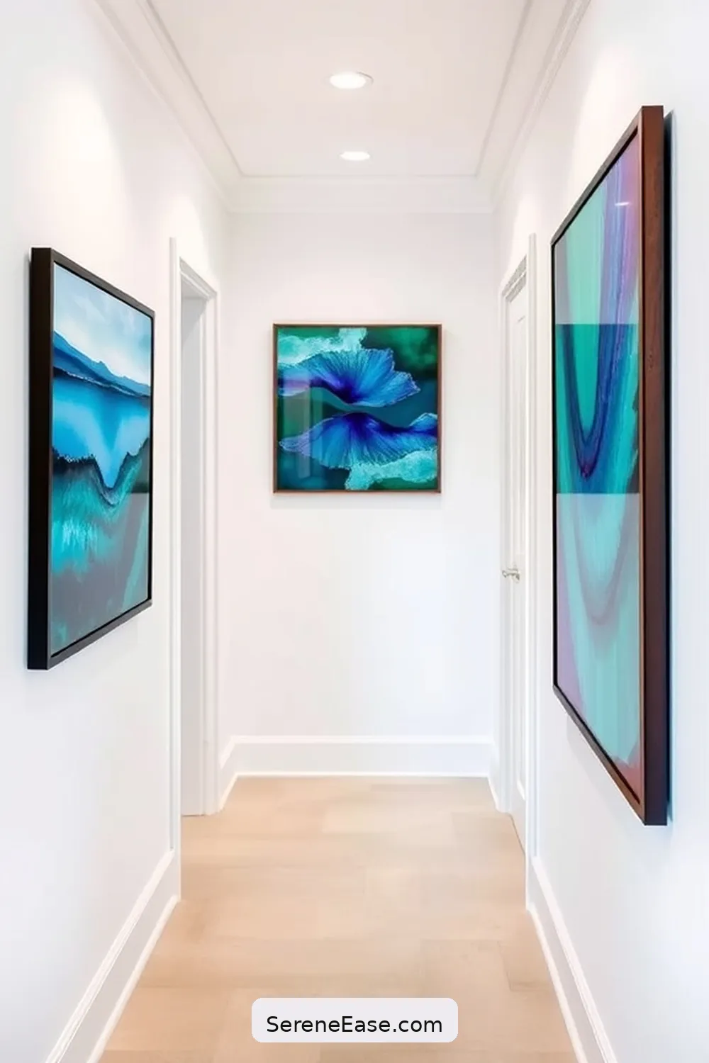 22 Ways to Incorporate Jewel Tones in Coastal Hallway Style 4 Incorporate Colorful Artwork for 22 Ways to Incorporate Jewel Tones in Coastal Hallway Style