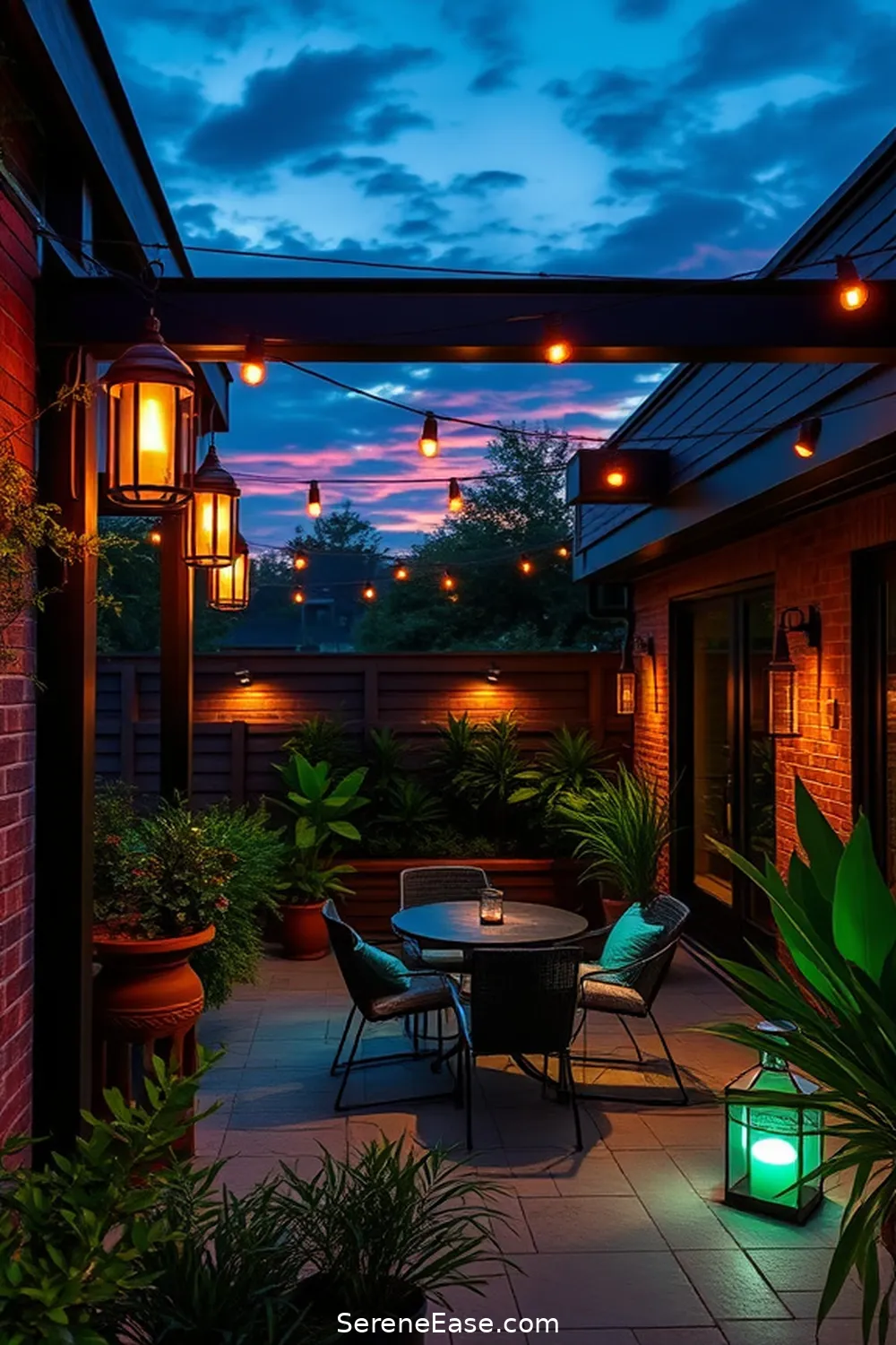 22 Ways to Incorporate Jewel Tones in Industrial Style Outdoor Patios 6 Choose Colorful Outdoor Lighting for 22 Ways to Incorporate Jewel Tones in Industrial Style Outdoor Patios