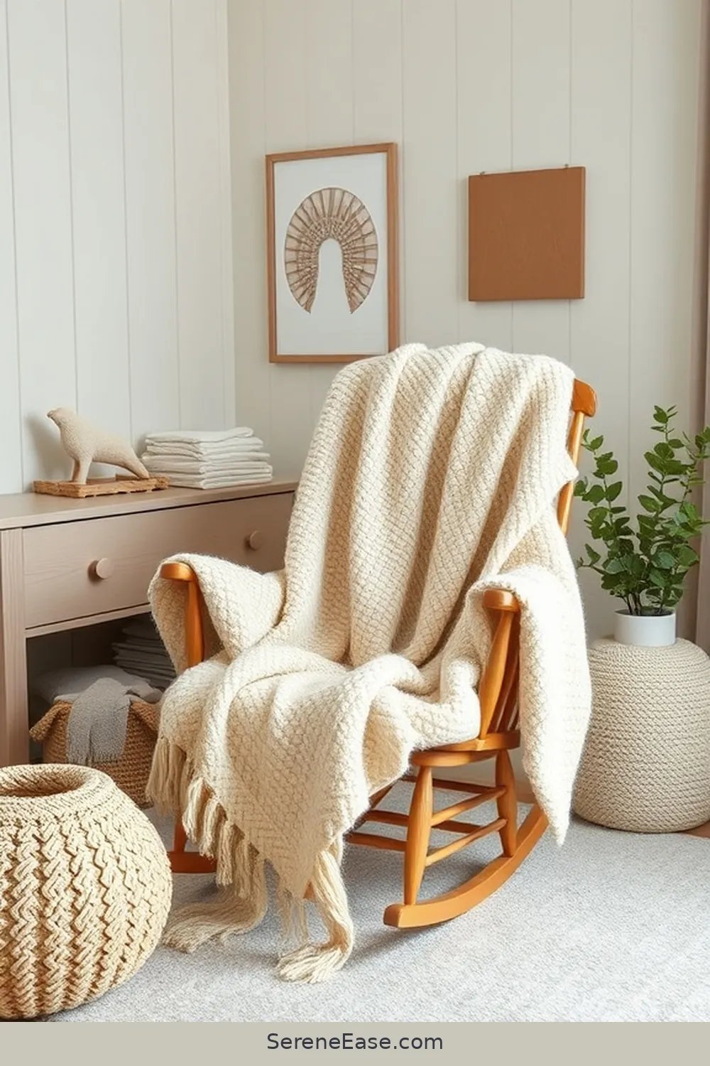22 Ways to Incorporate Neutral Tones in Modern Farmhouse Nursery Style 18 Include Cozy Throw Blankets for 22 Ways to Incorporate Neutral Tones in Modern Farmhouse Nursery Style