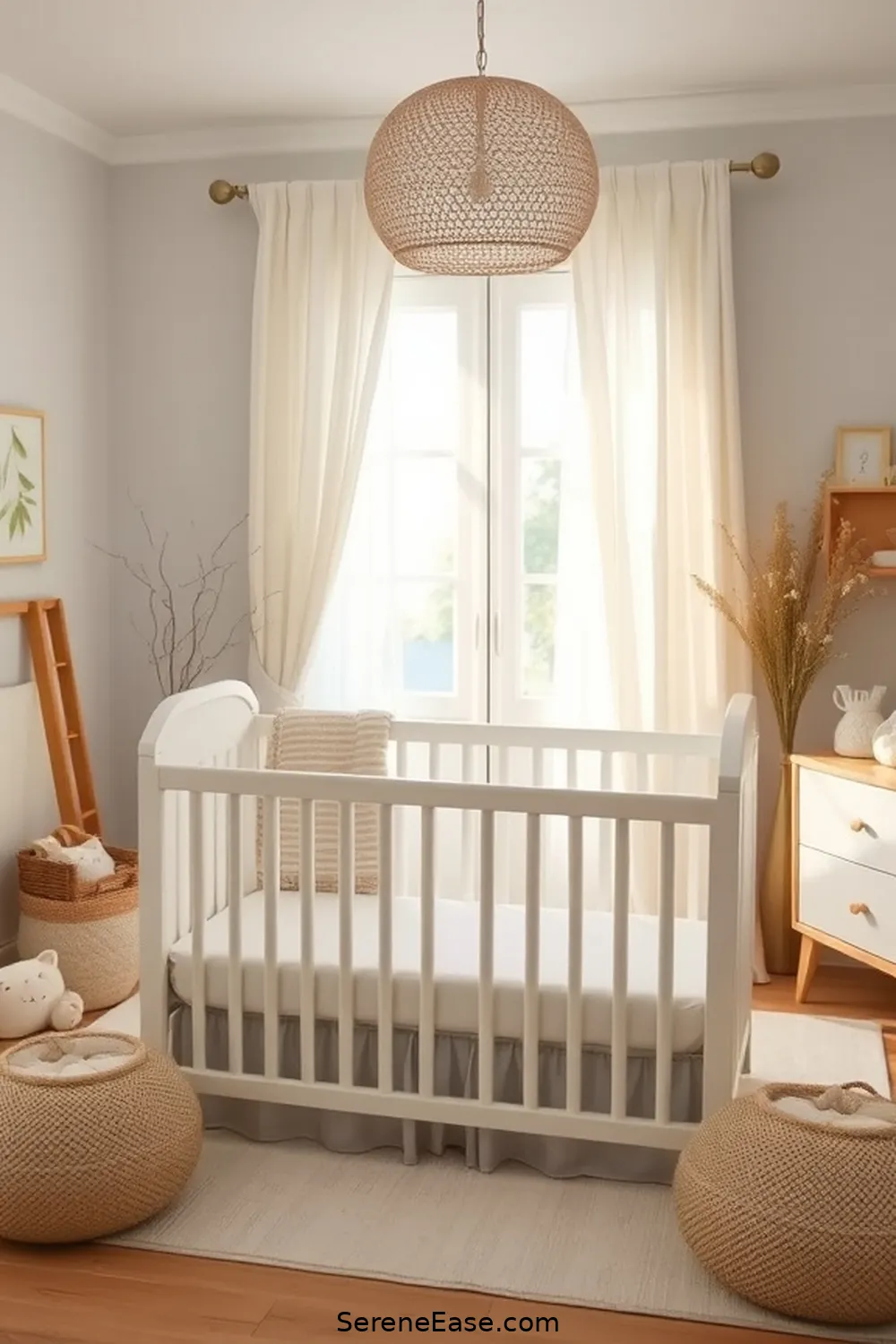 22 Ways to Incorporate Neutral Tones in Modern Farmhouse Nursery Style 19 Opt for Light-Colored Cribs for 22 Ways to Incorporate Neutral Tones in Modern Farmhouse Nursery Style