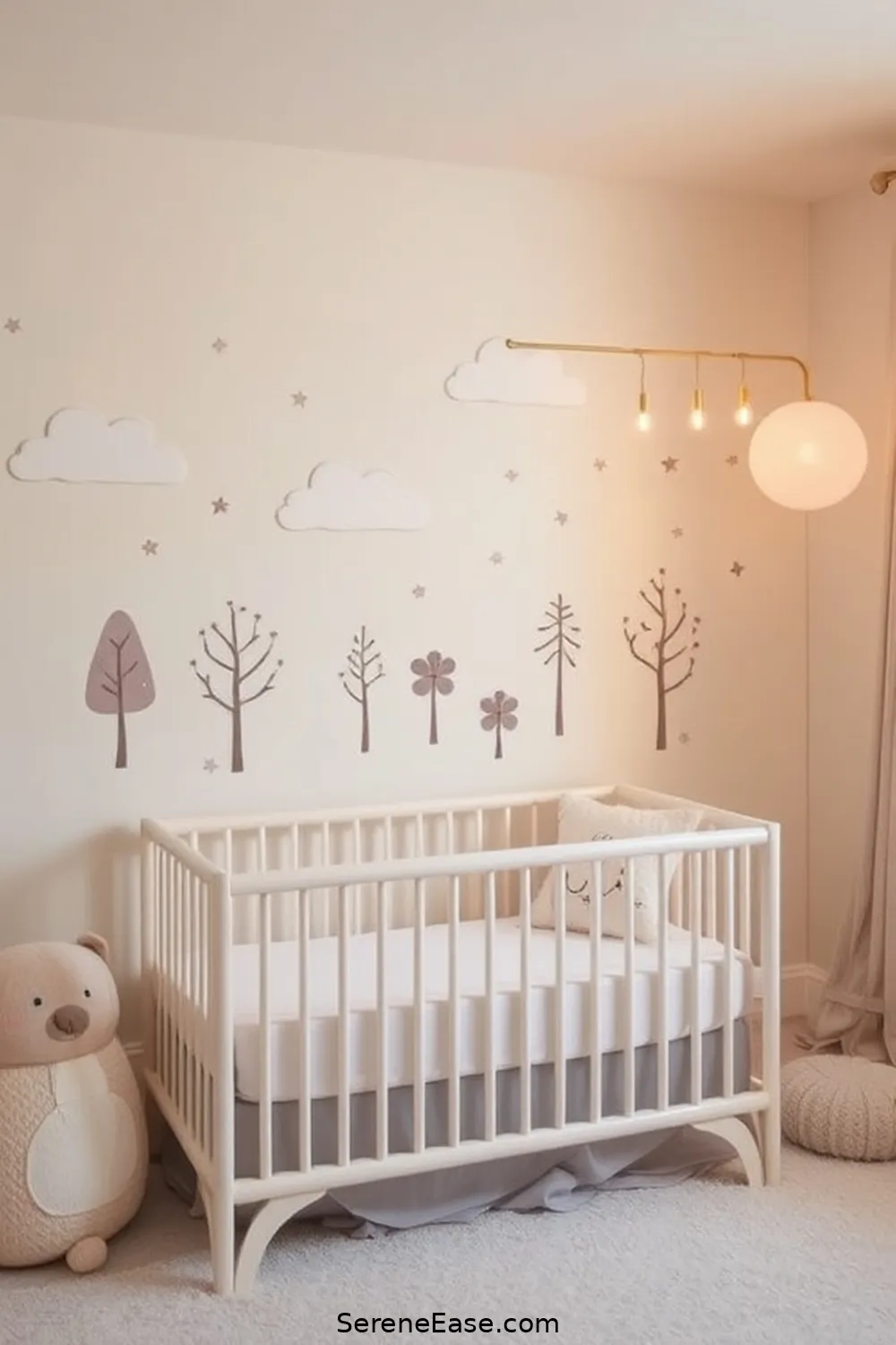 22 Ways to Incorporate Neutral Tones in Modern Farmhouse Nursery Style 17 Use Neutral-Themed Wall Decals for 22 Ways to Incorporate Neutral Tones in Modern Farmhouse Nursery Style