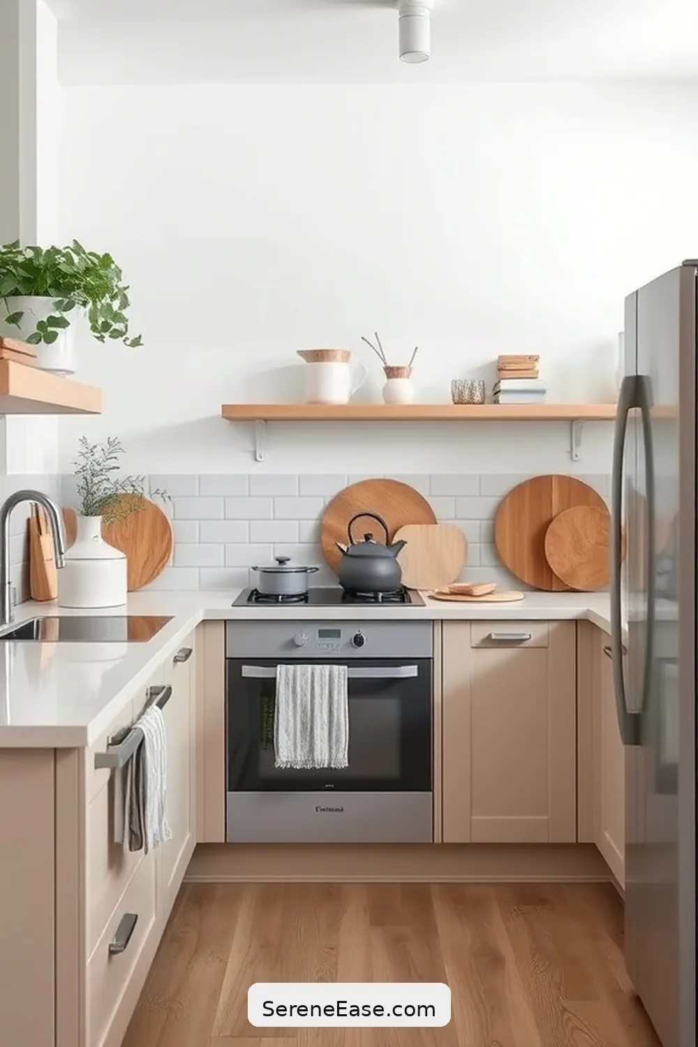 Choose Muted Appliances for 22 Ways to Incorporate Neutral Tones in Scandinavian Style Kitchens