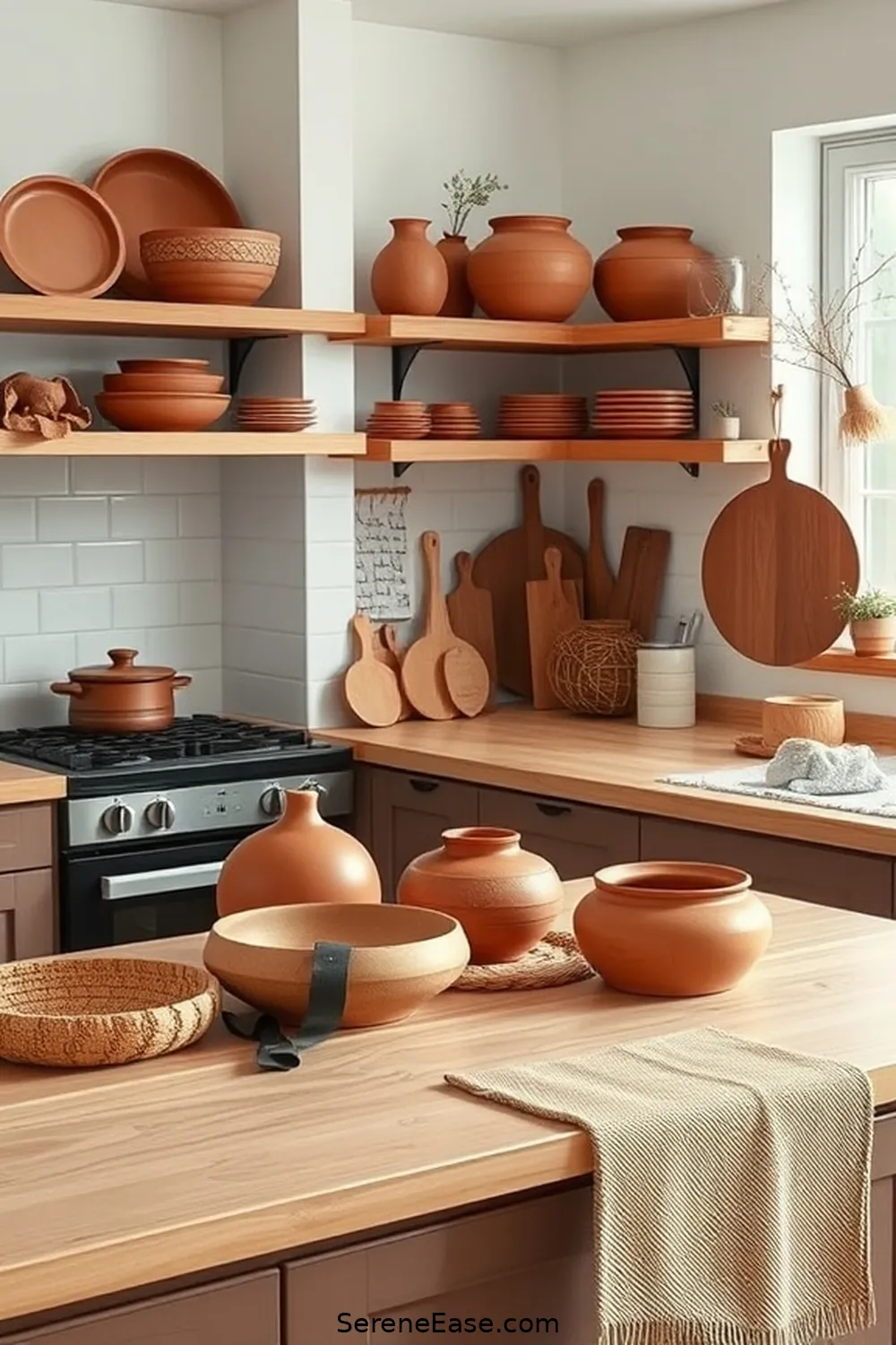 Incorporate Earthy Tones in Accessories for 22 Ways to Incorporate Neutral Tones in Scandinavian Style Kitchens