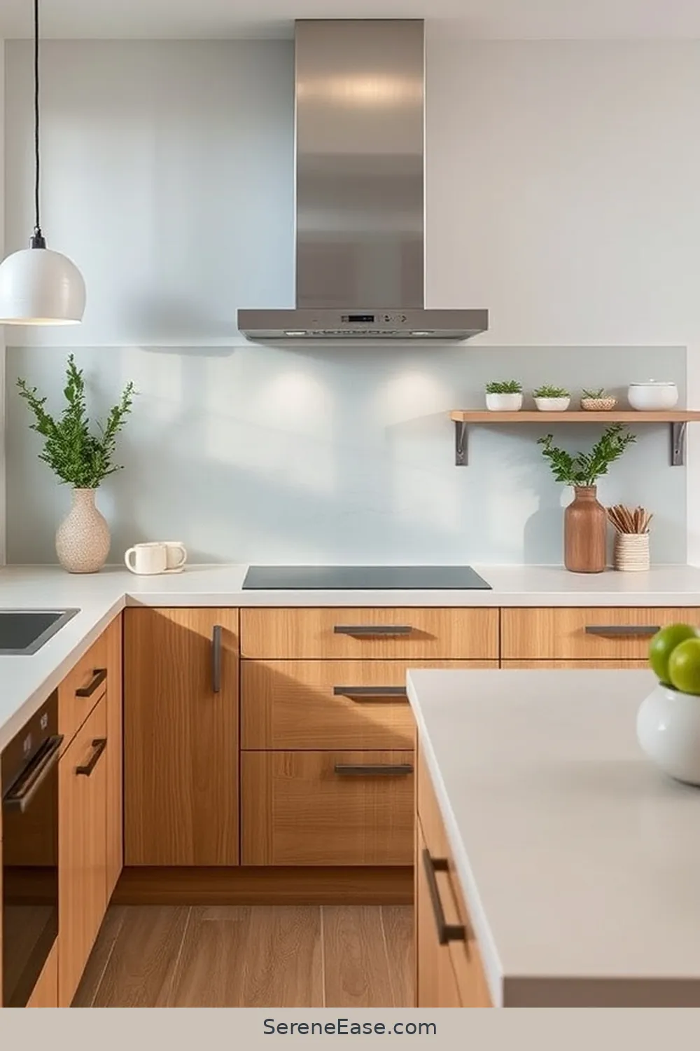 Select Neutral Backsplashes for 22 Ways to Incorporate Neutral Tones in Scandinavian Style Kitchens