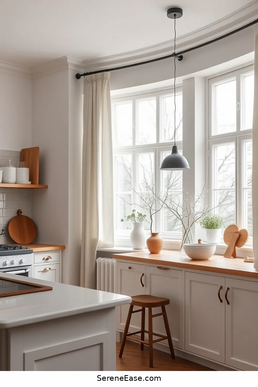 Use Simple Window Treatments for 22 Ways to Incorporate Neutral Tones in Scandinavian Style Kitchens