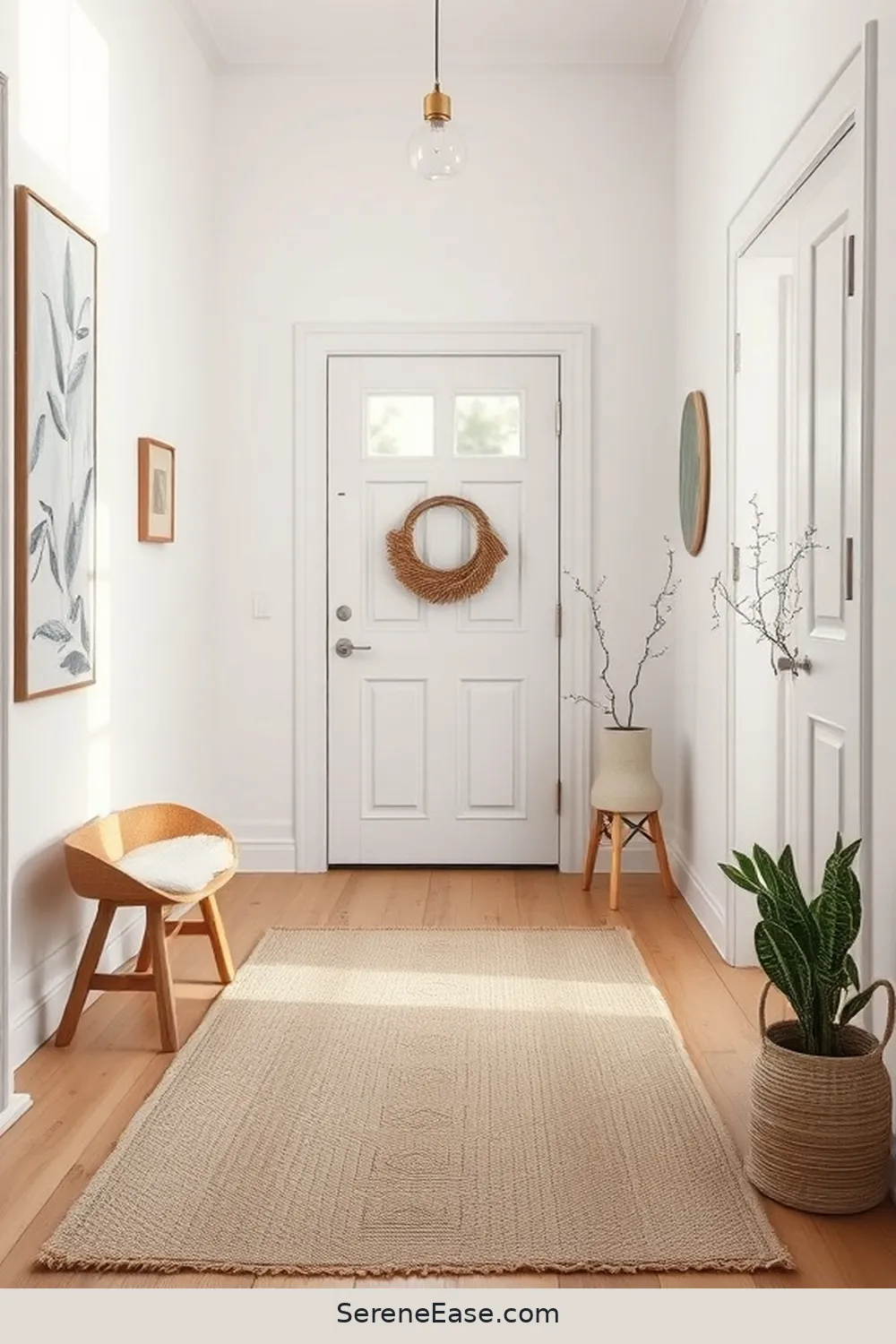 22 Ways to Incorporate Neutral Tones in Your Scandinavian Style Entryway 5 Select a Neutral Area Rug for 22 Ways to Incorporate Neutral Tones in Your Scandinavian Style Entryway