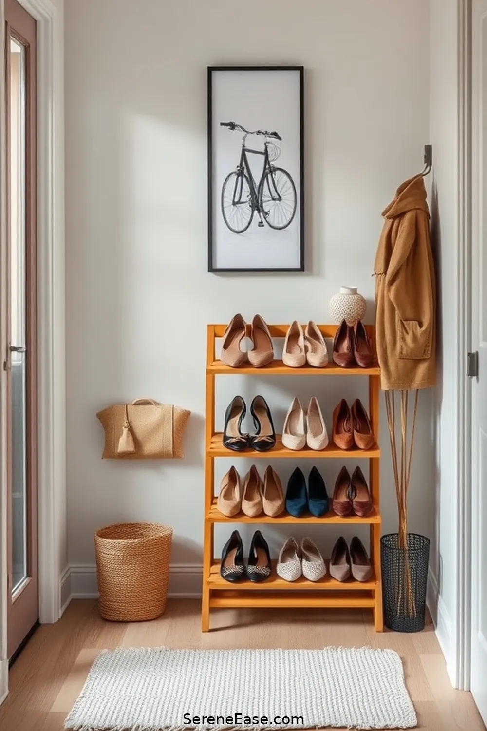 22 Ways to Incorporate Neutral Tones in Your Scandinavian Style Entryway 17 Select a Neutral Color Palette for Shoes for 22 Ways to Incorporate Neutral Tones in Your Scandinavian Style Entryway