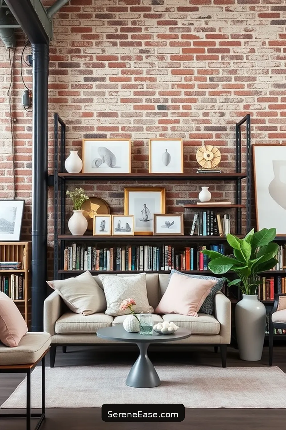 Add Pastel Accessories and Decor for 22 Ways to Incorporate Pastels Into Industrial-Style Libraries
