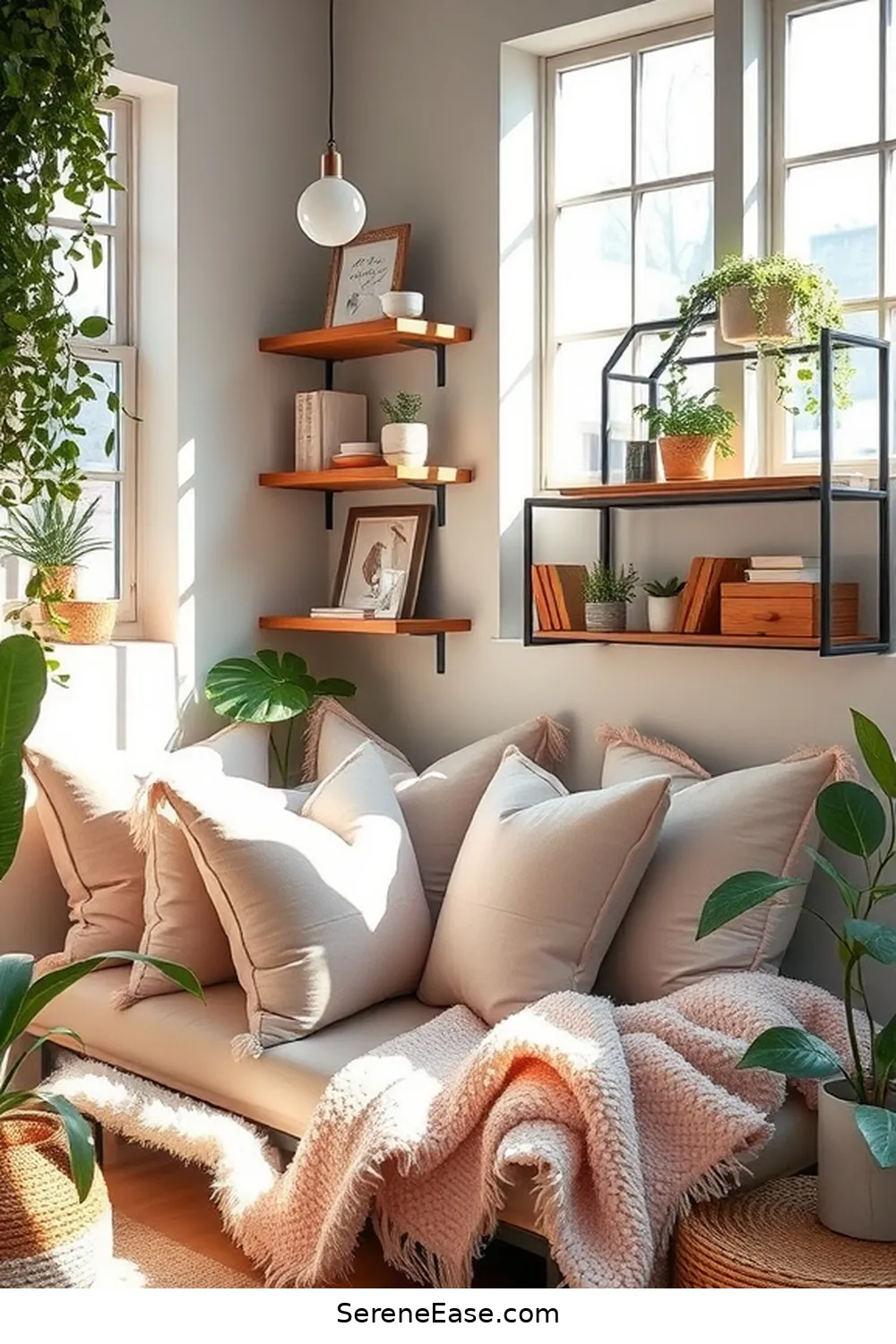 Create Pastel-Themed Reading Zones for 22 Ways to Incorporate Pastels Into Industrial-Style Libraries