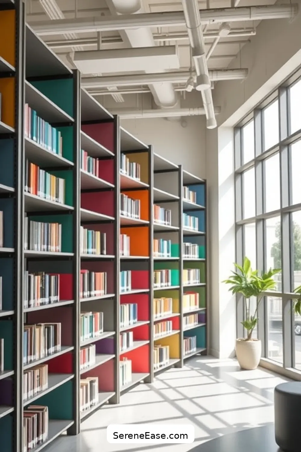 Implement Pastel Acoustic Panels for 22 Ways to Incorporate Pastels Into Industrial-Style Libraries