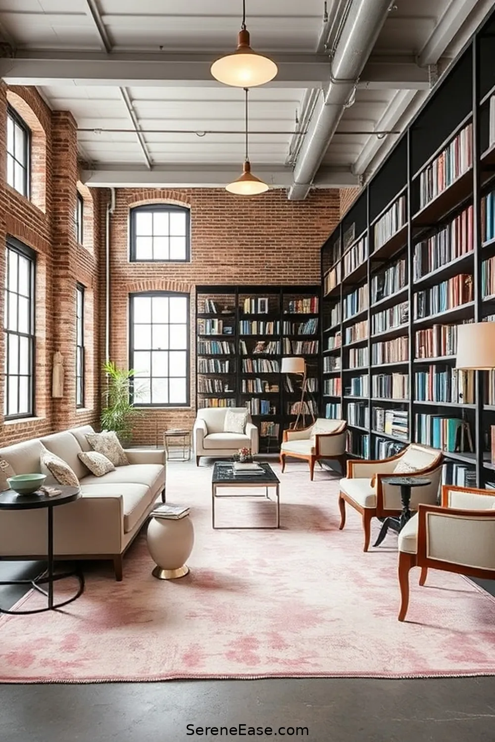 Incorporate Pastel Area Rugs for 22 Ways to Incorporate Pastels Into Industrial-Style Libraries