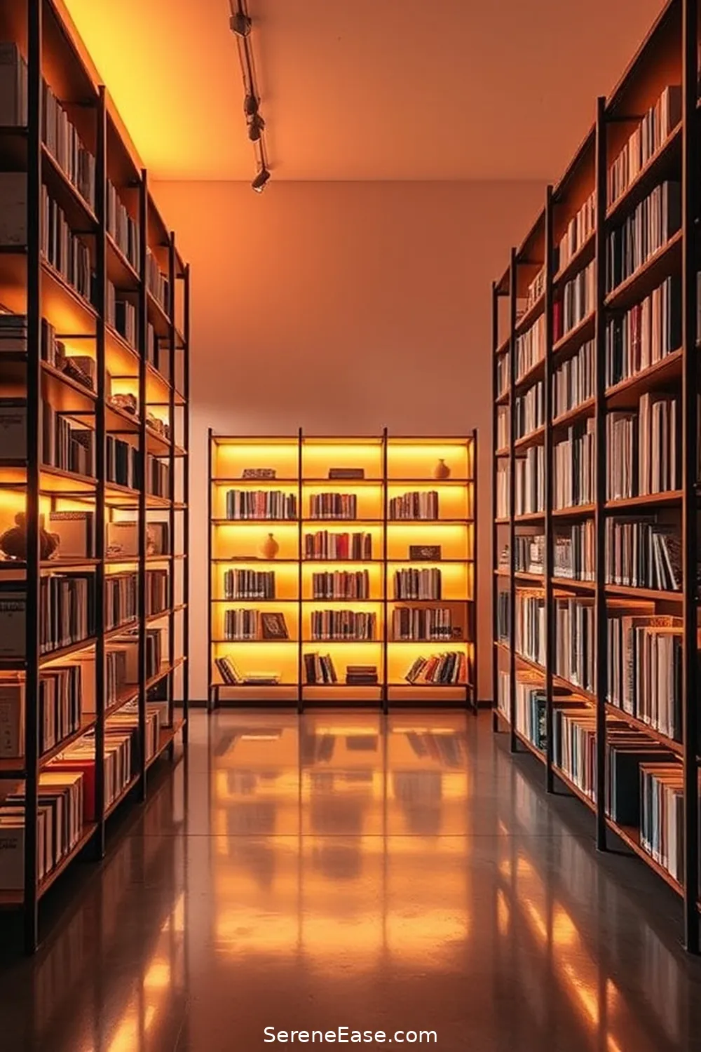 Incorporate Pastel Lighting Accents for 22 Ways to Incorporate Pastels Into Industrial-Style Libraries
