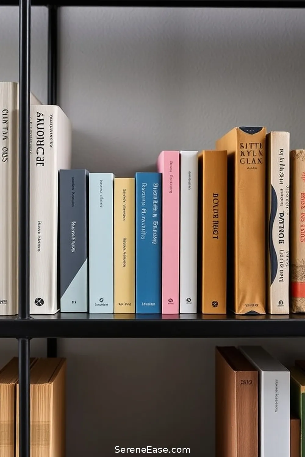 Integrate Pastel Bookends for 22 Ways to Incorporate Pastels Into Industrial-Style Libraries