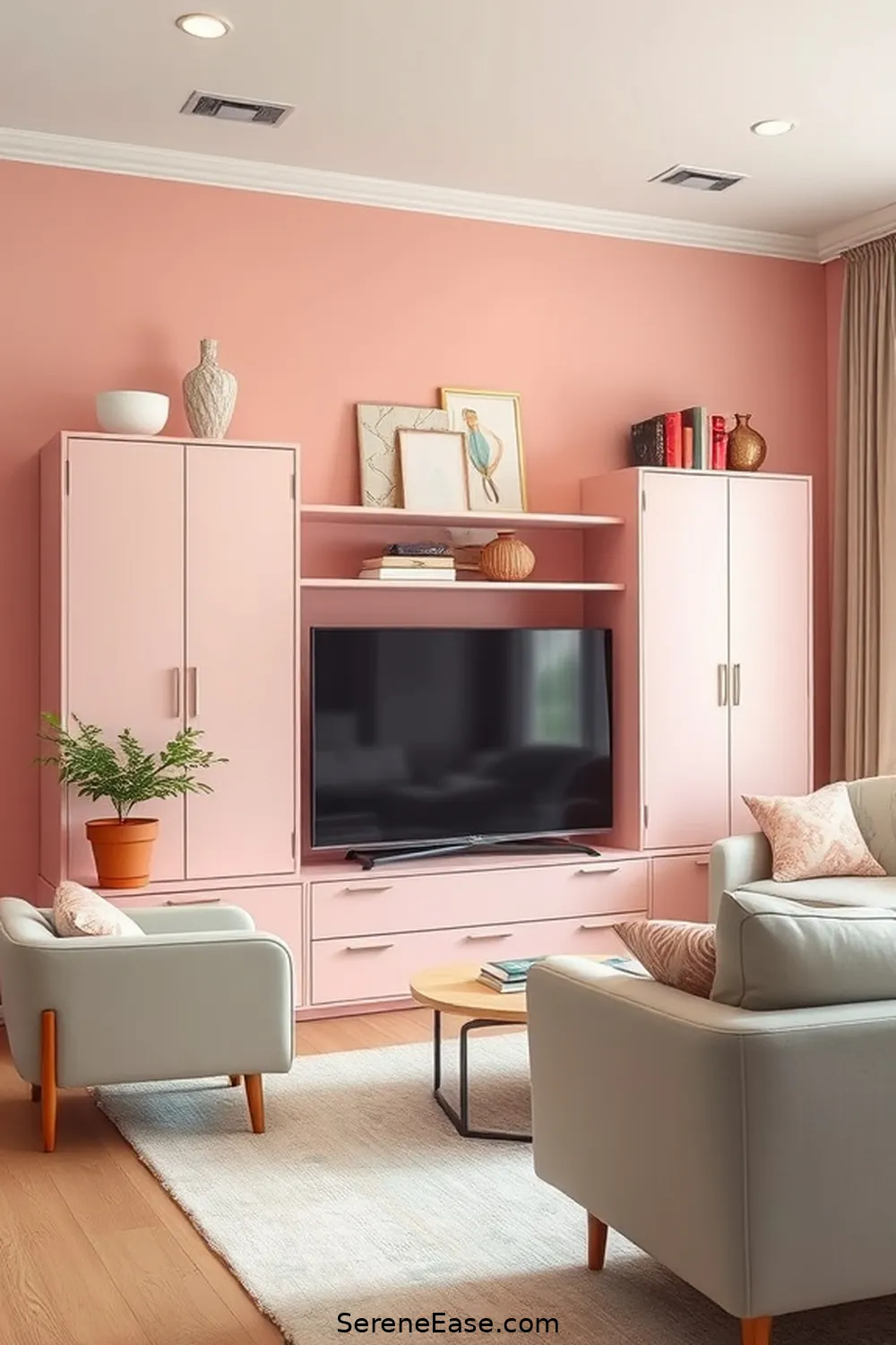 22 Ways to Incorporate Pastels in Your Mid-Century Modern Living Room Style 15 Choose Pastel Storage Solutions for 22 Ways to Incorporate Pastels in Your Mid-Century Modern Living Room Style