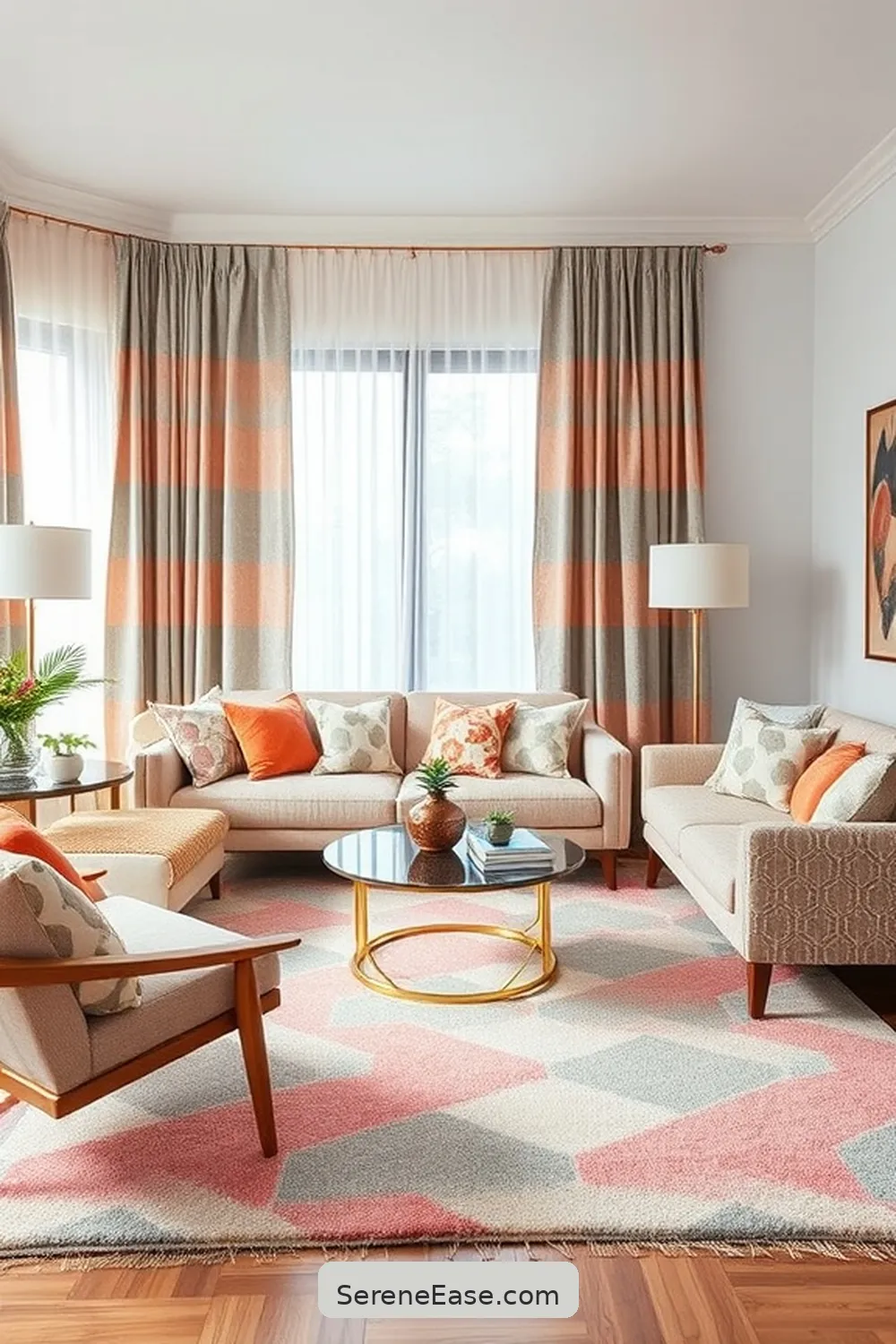 22 Ways to Incorporate Pastels in Your Mid-Century Modern Living Room Style 22 Mix Patterns With Pastel Shades for 22 Ways to Incorporate Pastels in Your Mid-Century Modern Living Room Style