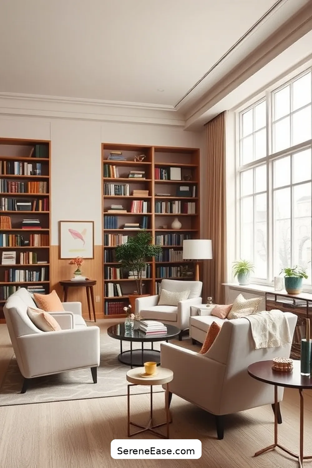 22 Ways to Incorporate Pastels in Your Mid-Century Modern Style Library 18 Choose Pastel Upholstery for 22 Ways to Incorporate Pastels in Your Mid-Century Modern Style Library